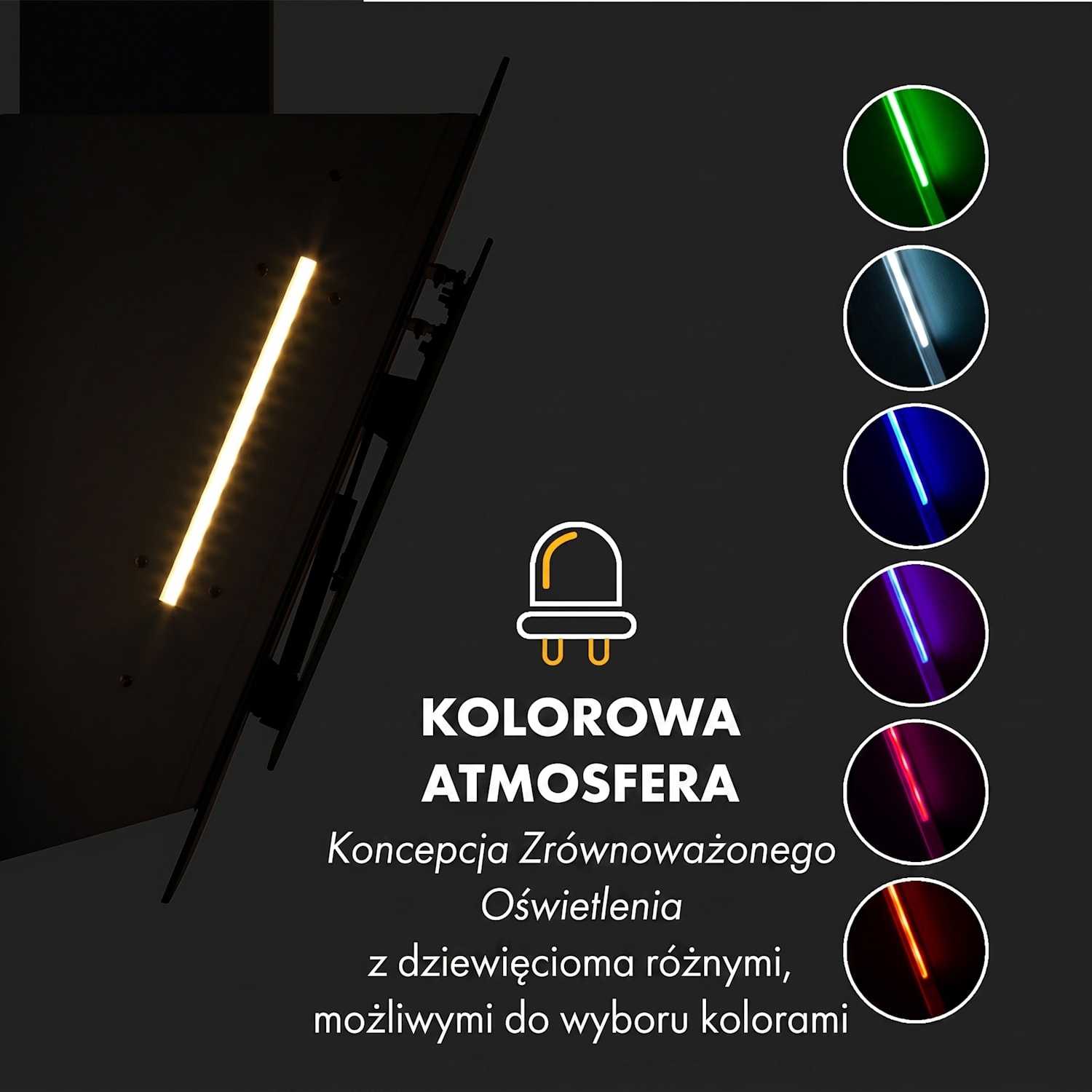 Mirage 60, okap kuchenny, wyciąg/pochłaniacz, 60 cm, 550 m³/h, panel dotykowy, klasa energetyczna A++, kolor biały 60 cm | Biały
