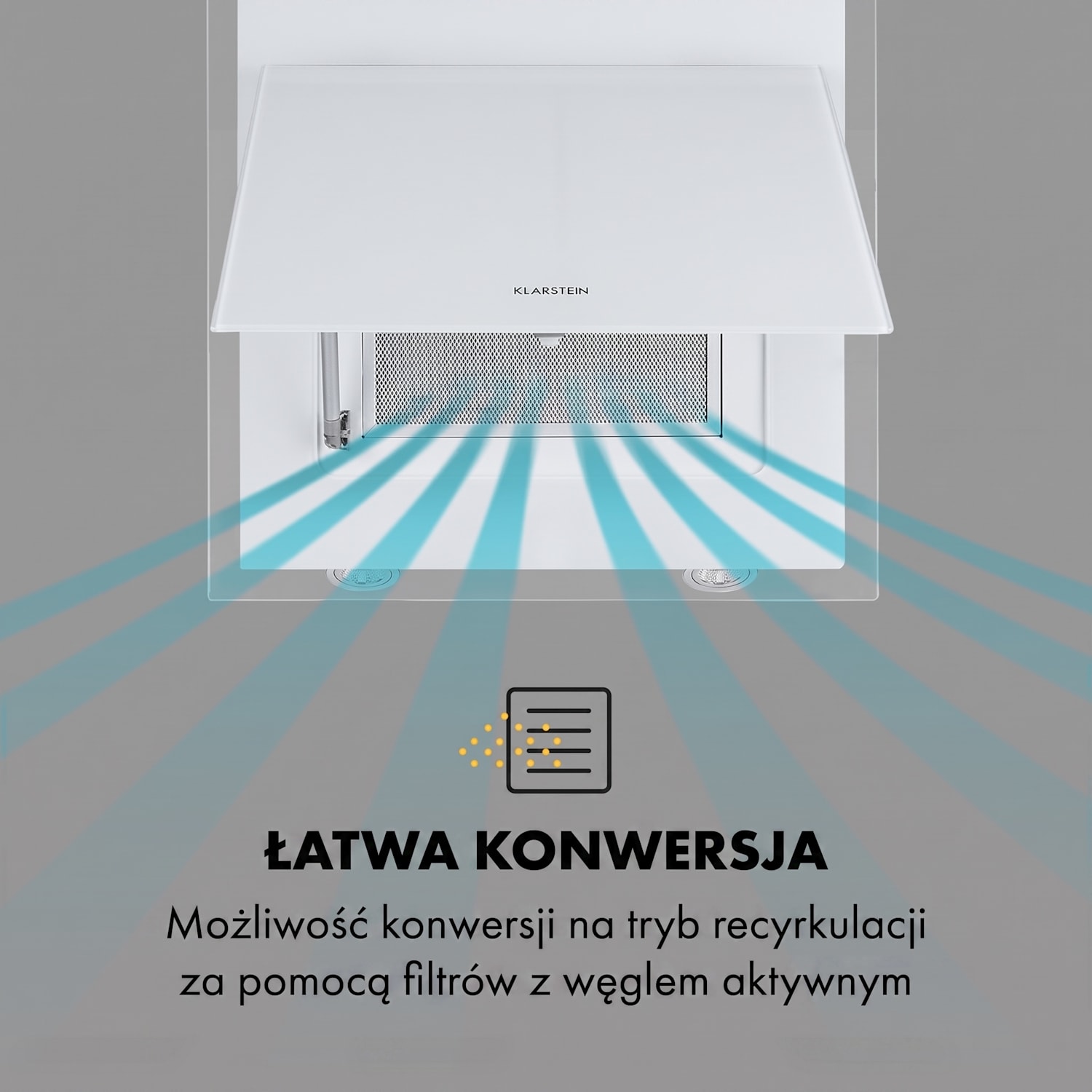 Mirage 60, okap kuchenny, wyciąg/pochłaniacz, 60 cm, 550 m³/h, panel dotykowy, klasa energetyczna A++, kolor biały 60 cm | Biały
