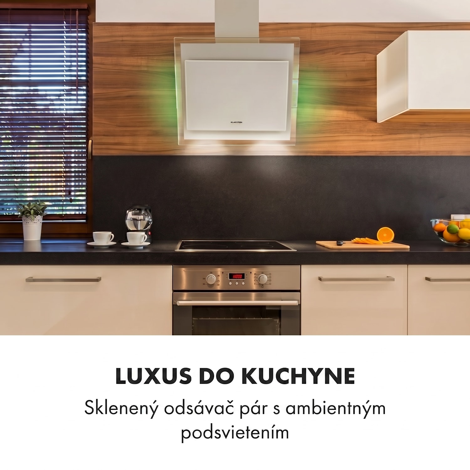 Mirage 60, digestor, 60 cm, nástenný, 671 m³/h, A++, dotykový panel, biely 60 cm | Biela