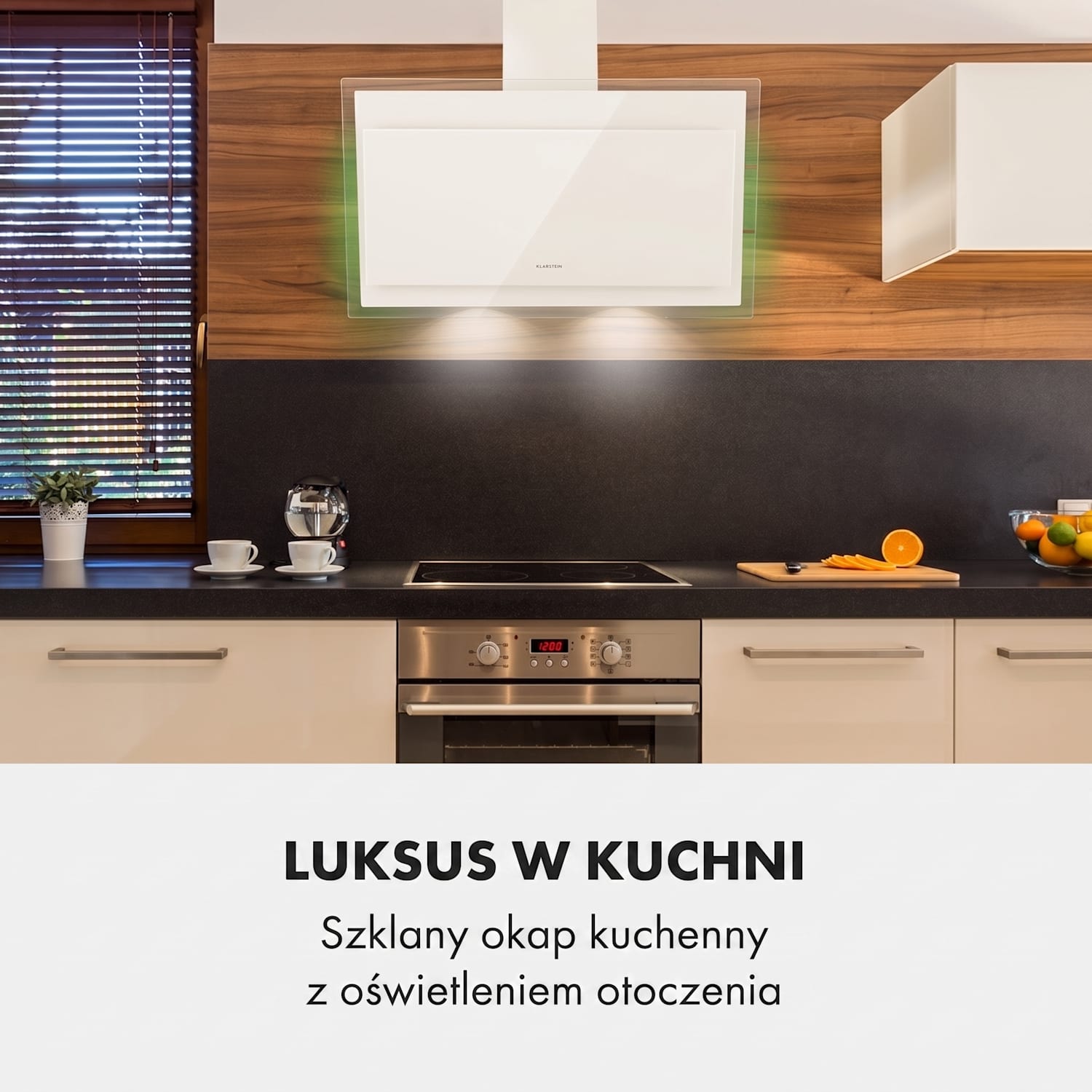 Mirage 90, okap kuchenny, wyciąg/pochłaniacz, 90 cm, 550 m³/h, panel dotykowy, klasa energetyczna A++, kolor biały 90 cm | Biały