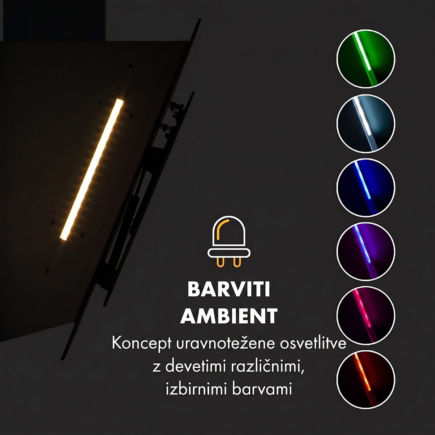 Mirage 90, kuhinjska napa, 602 m³/h, nadzorna plošča na dotik, energijski razred A++, bela barva 90 cm | Bela