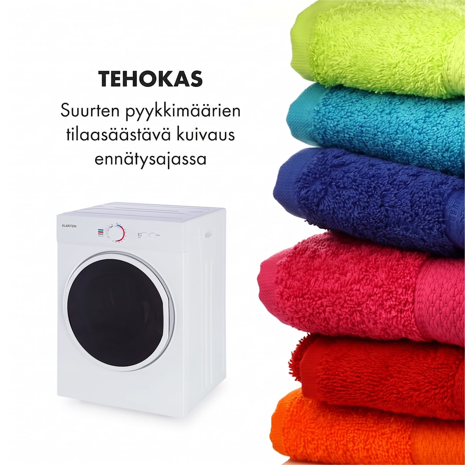 Jet Set kuivausrumpu kondensoiva 1020 W energiatehokkuusluokka G 3 kg 50 cm valkoinen Valkoinen