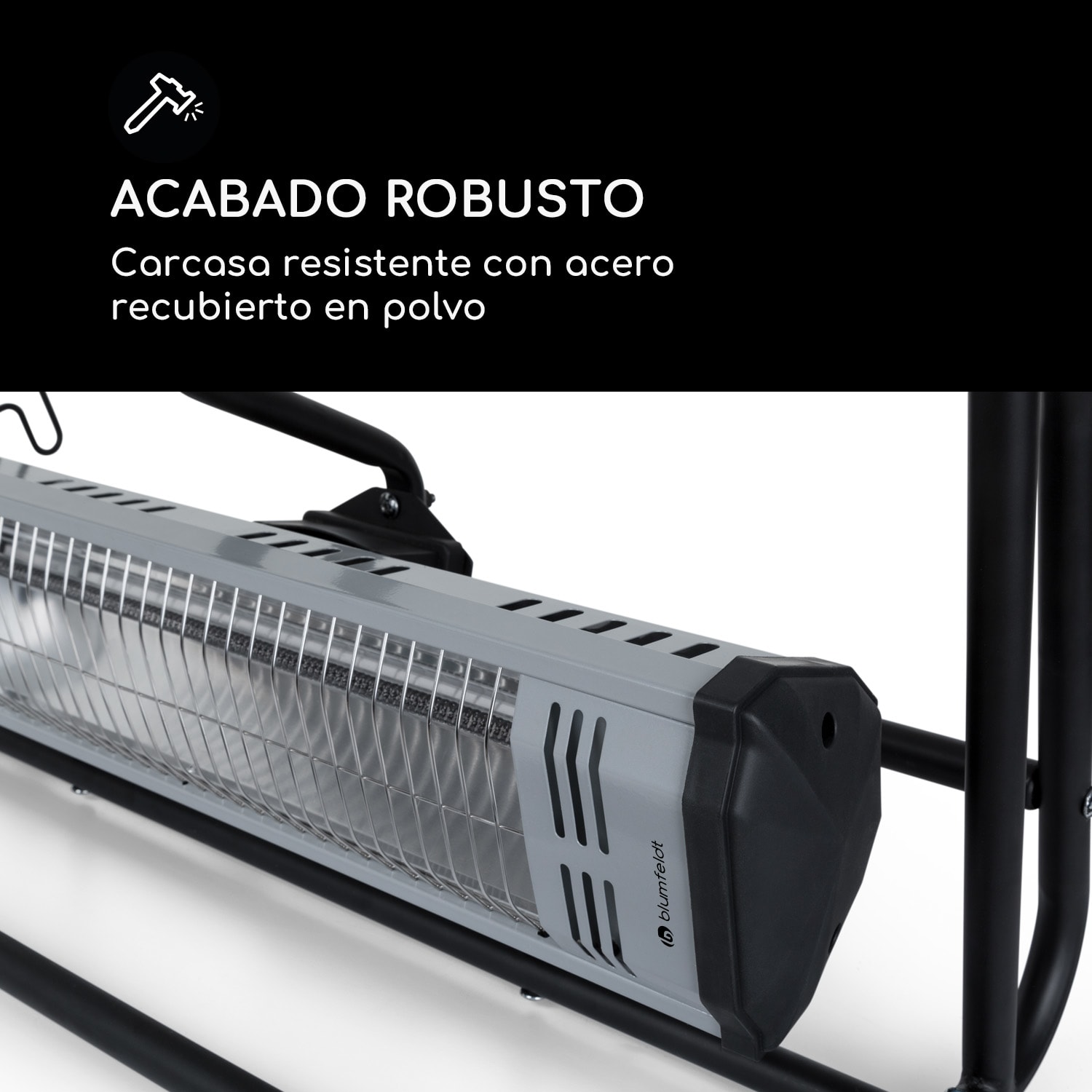 Team Mate Estufa exterior 1500 W IR ComfortHeat IP34 Acero