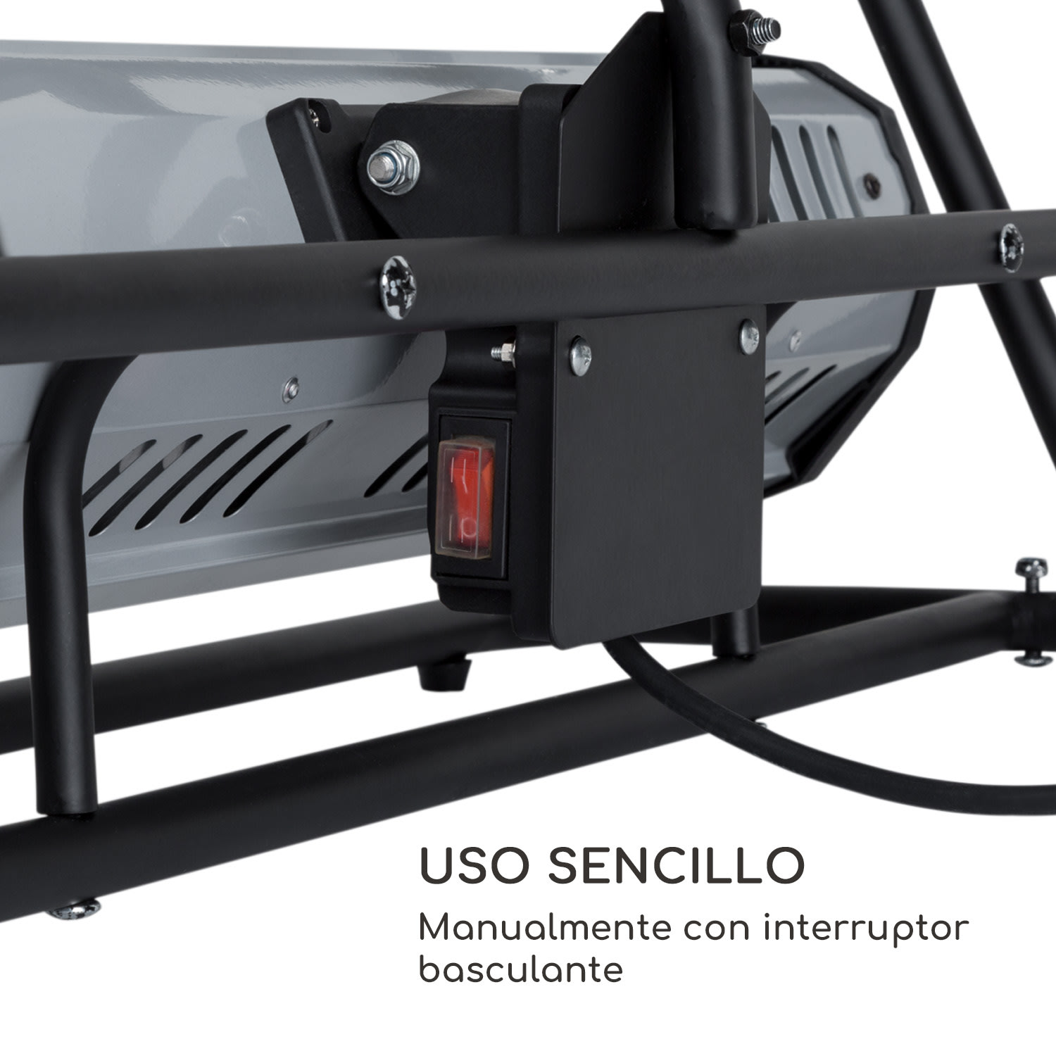 Team Mate Estufa exterior 1500 W IR ComfortHeat IP34 Acero