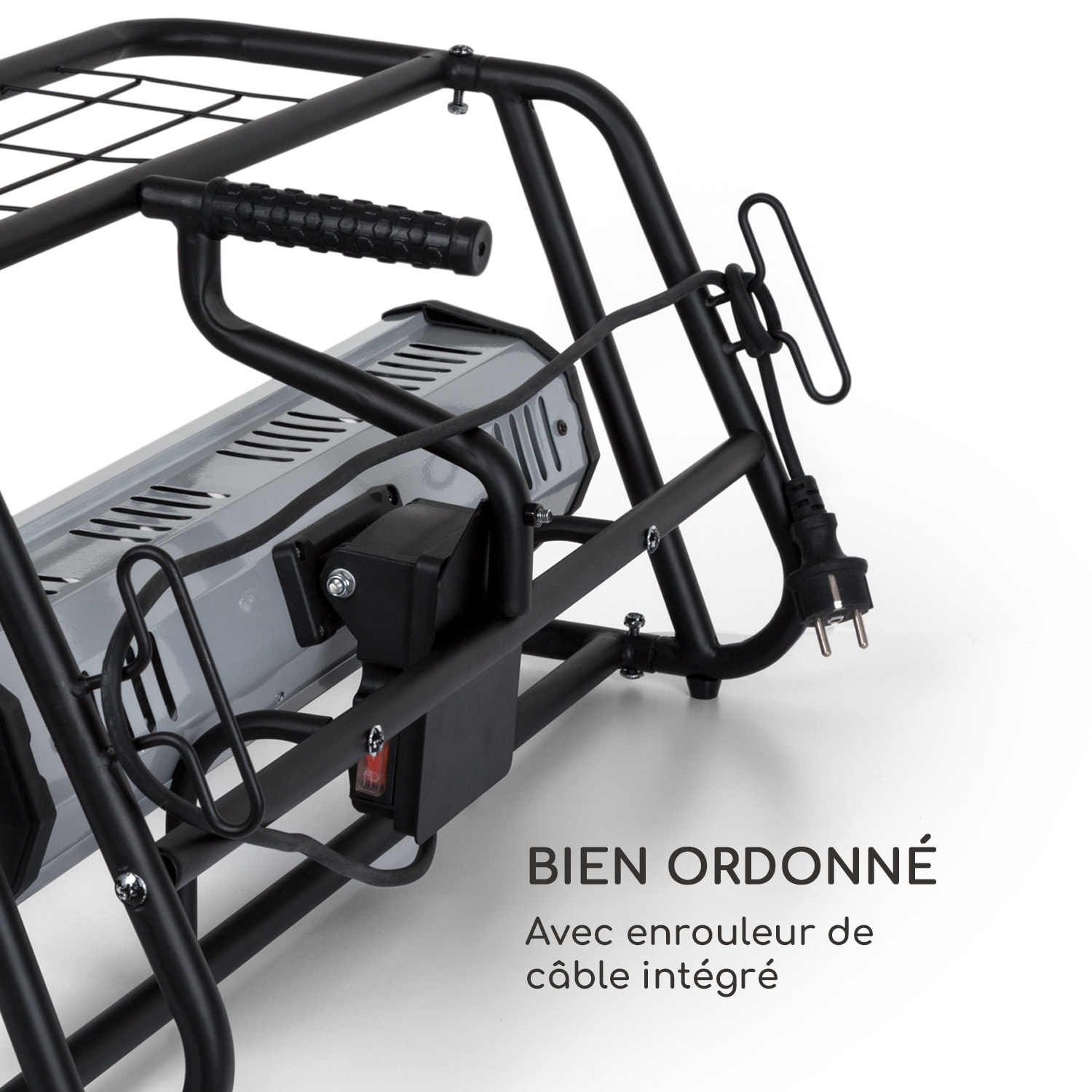 Team Mate radiateur 1500 W IR ComfortHeat IP34 acier noir 