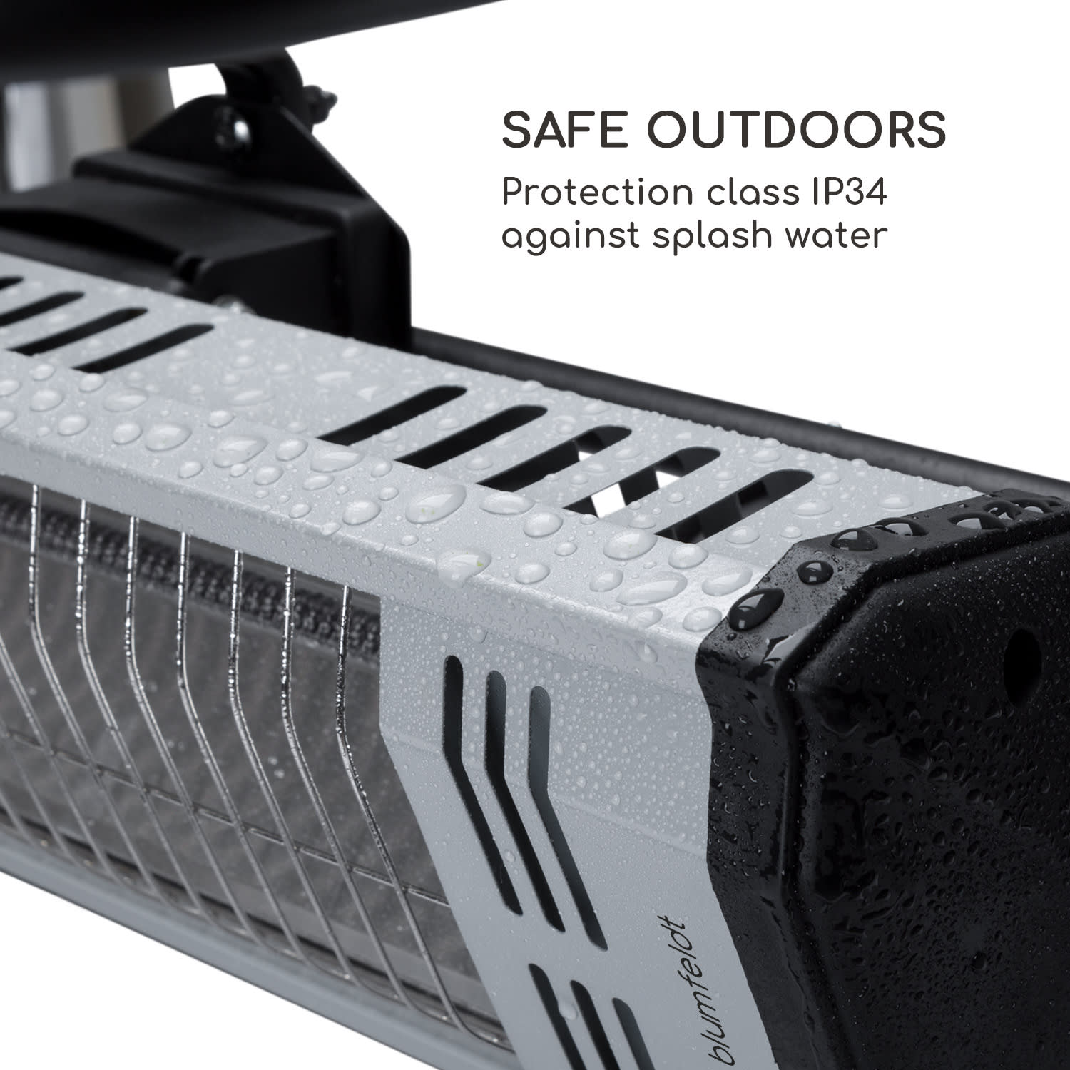 Team Mate, infračervený ohřívač, 1500 W, IR ComfortHeat, IP34, ocel