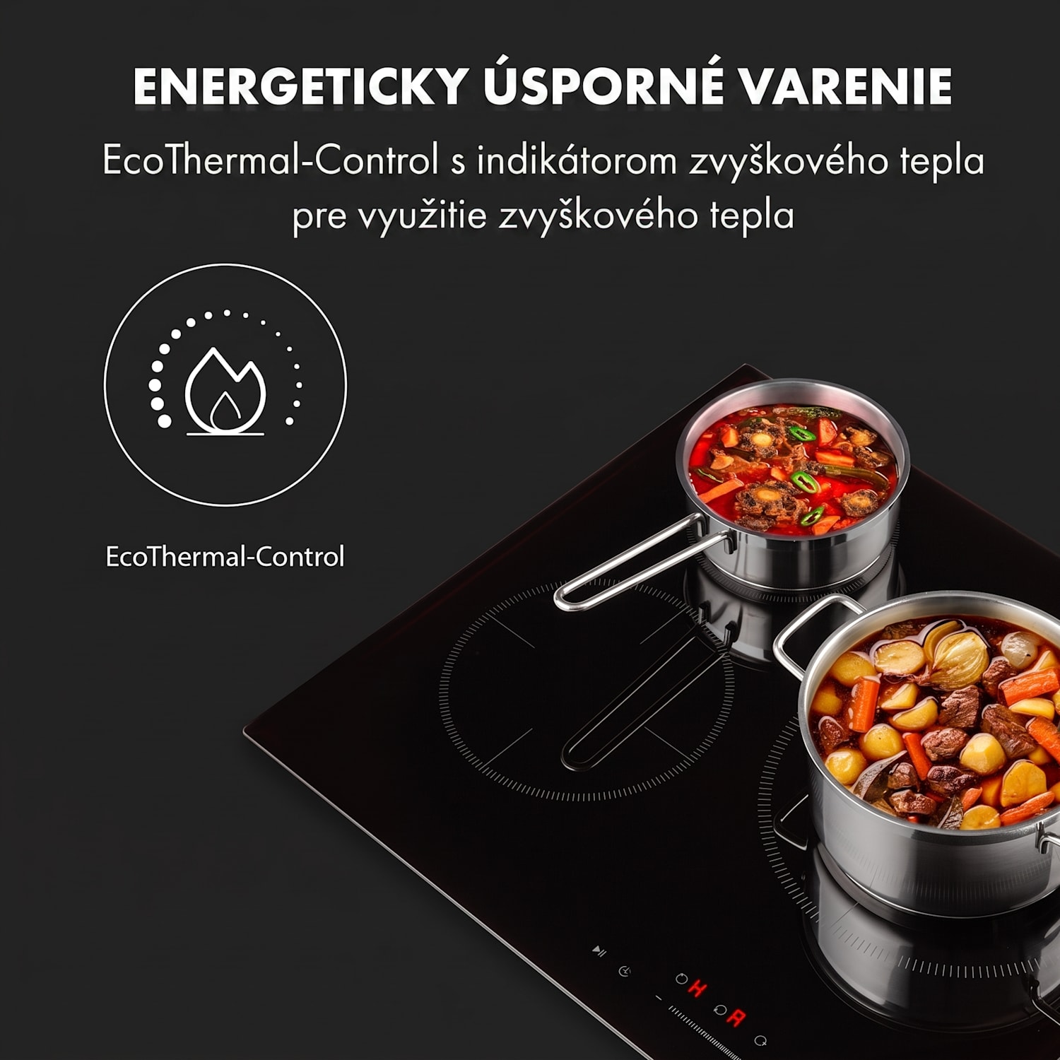 Delicatessa 3, indukčná varná doska, 5800 W, 3 zóny, sklokeramika, čierna 