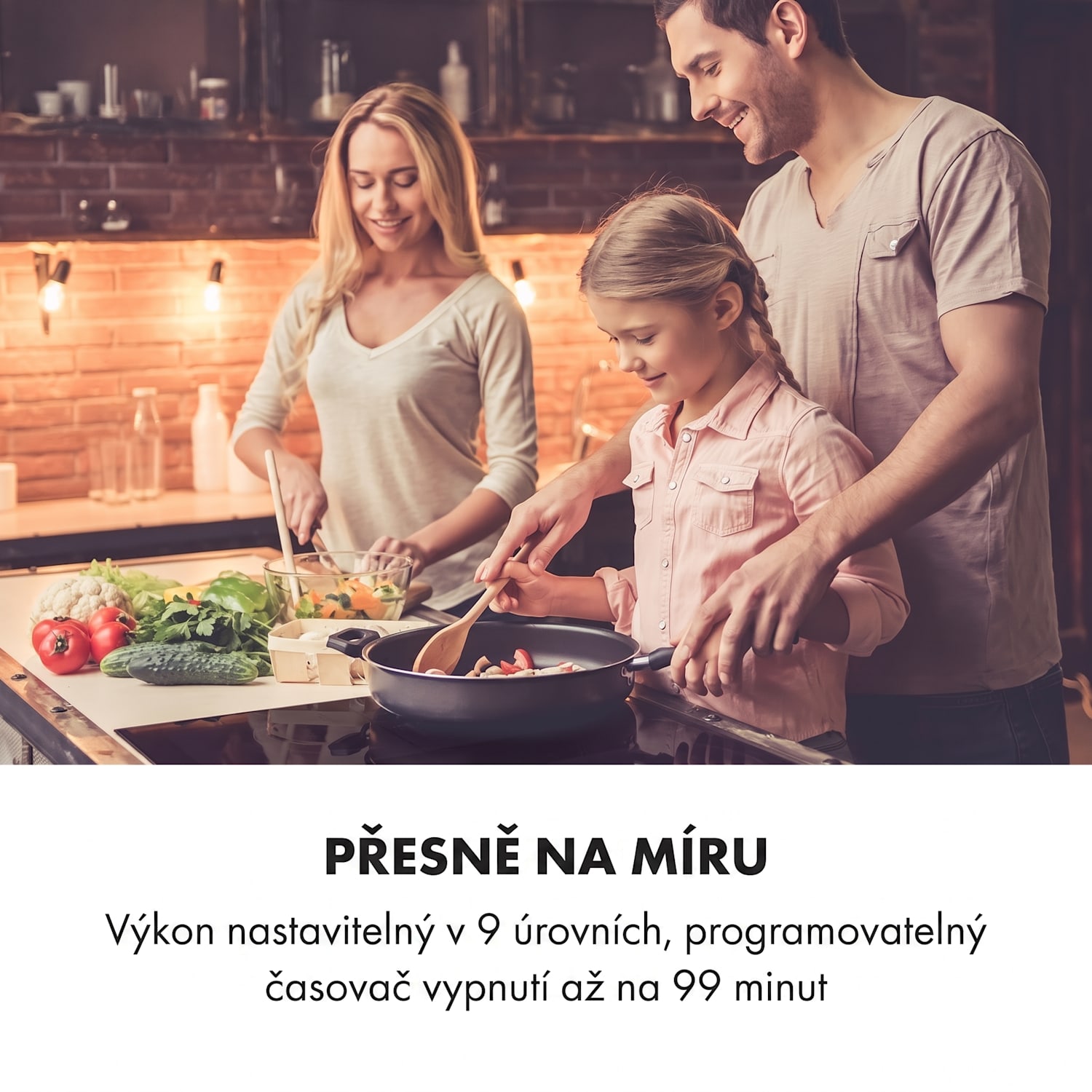 Delicatessa 3 Flex, indukční varná deska, 6600 W, 3 zóny, sklokeramika, černá 3
