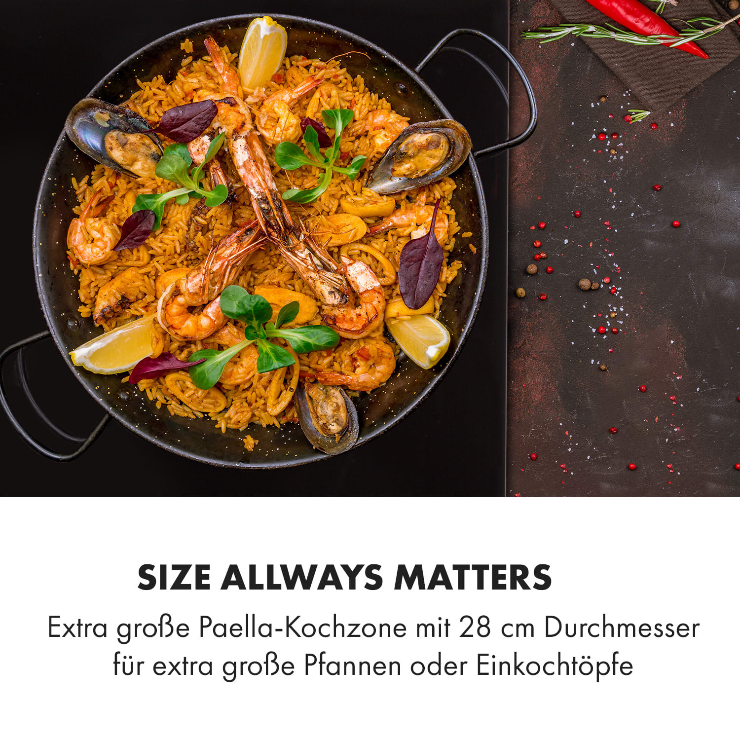 Delicatessa 3 Flex piano cottura a induzione 3 zone 6600W zona flex nero 3