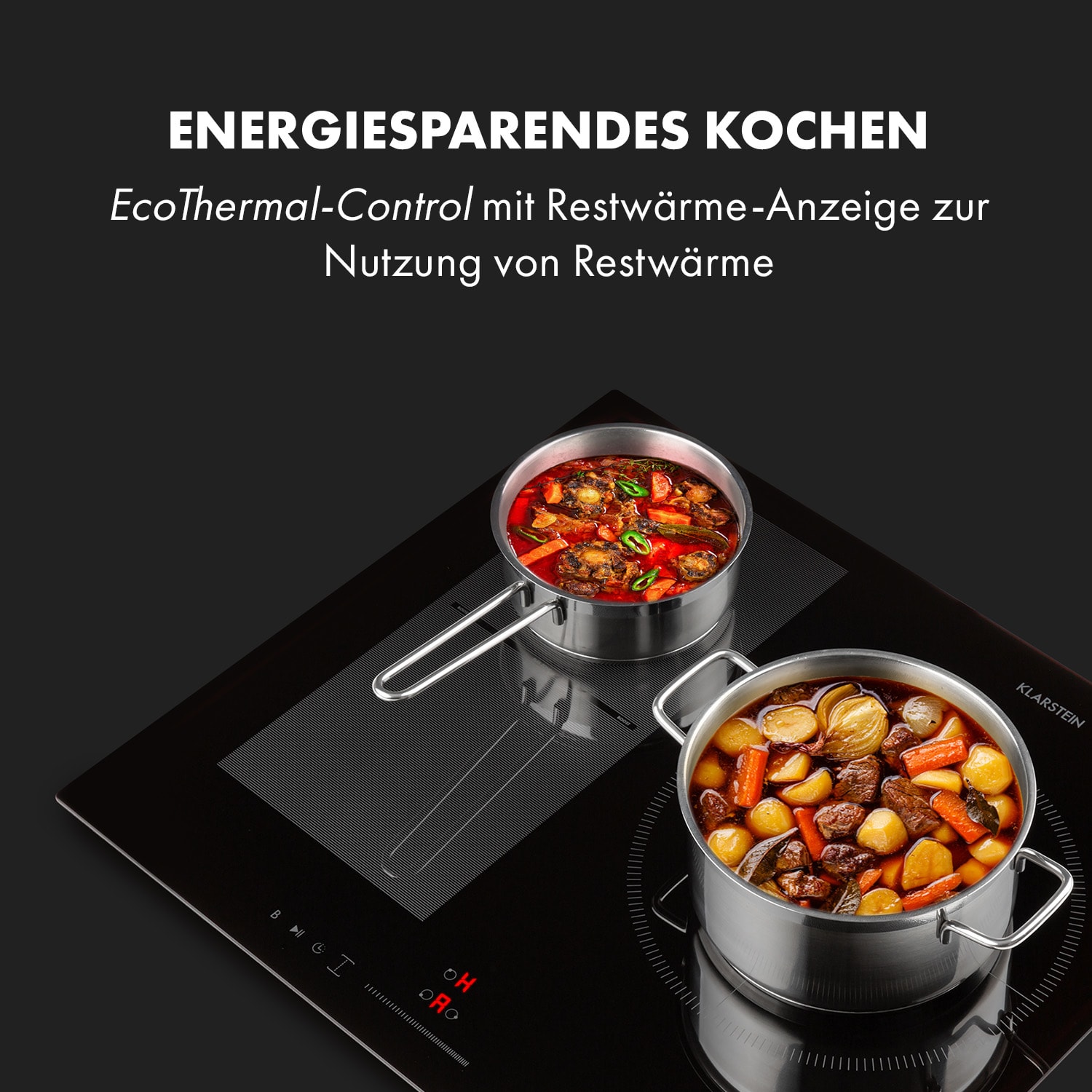 Delicatessa 3 Flex piano cottura a induzione 3 zone 6600W zona flex nero 3