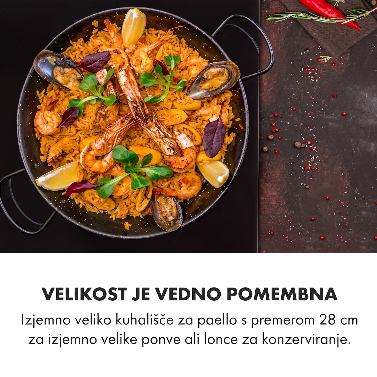 Delicatessa 3 Flex, indukcijska kuhalna plošča, 3 plošče, 6600 W, steklokeramika, črna 3