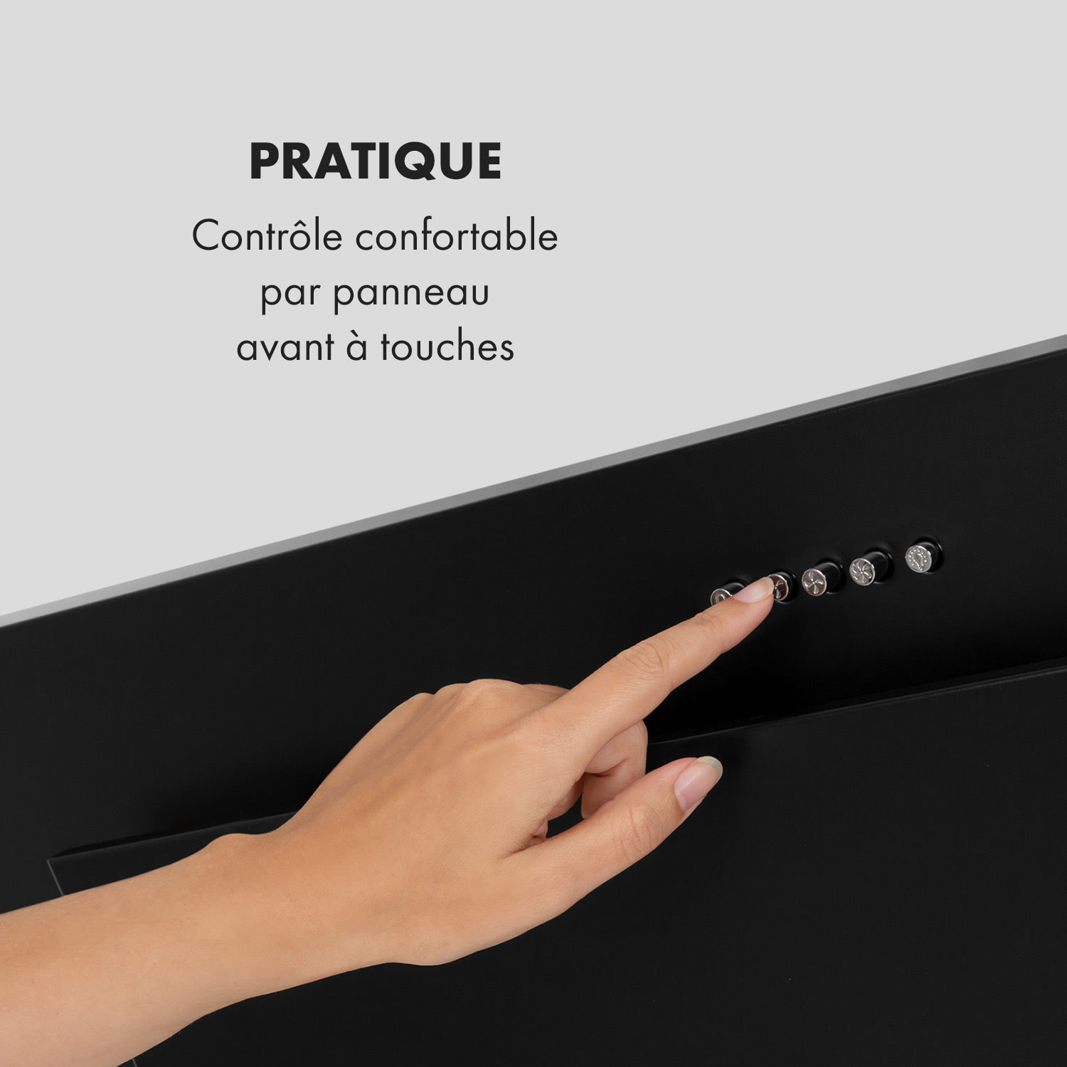 Athena 90 afzuigkap 90 cm 300 m³/h 69 W edelstaal 