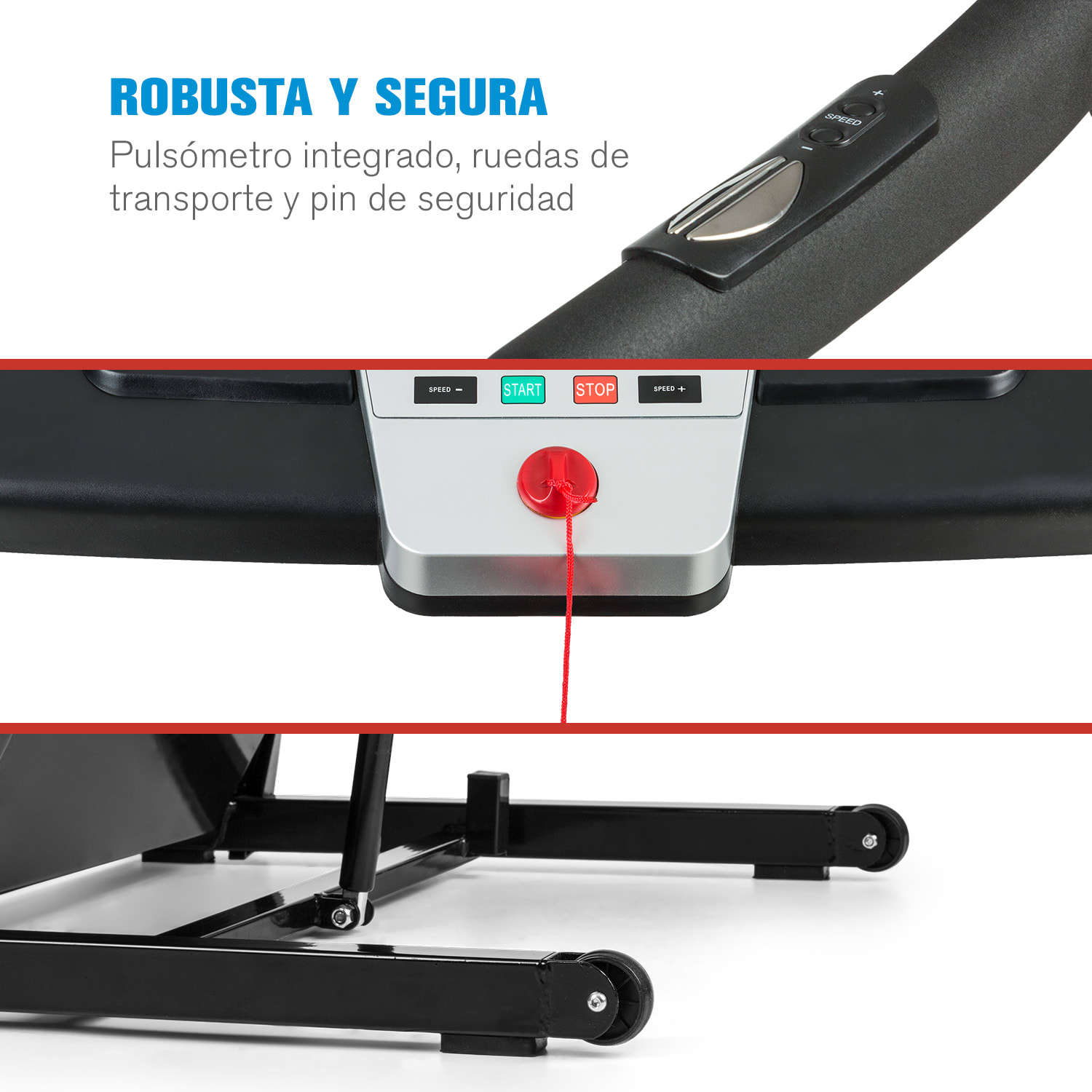 Pacemaker F80 cinta ergométrica 3 PS 14 km/h suspensión antichoque 4P USB 