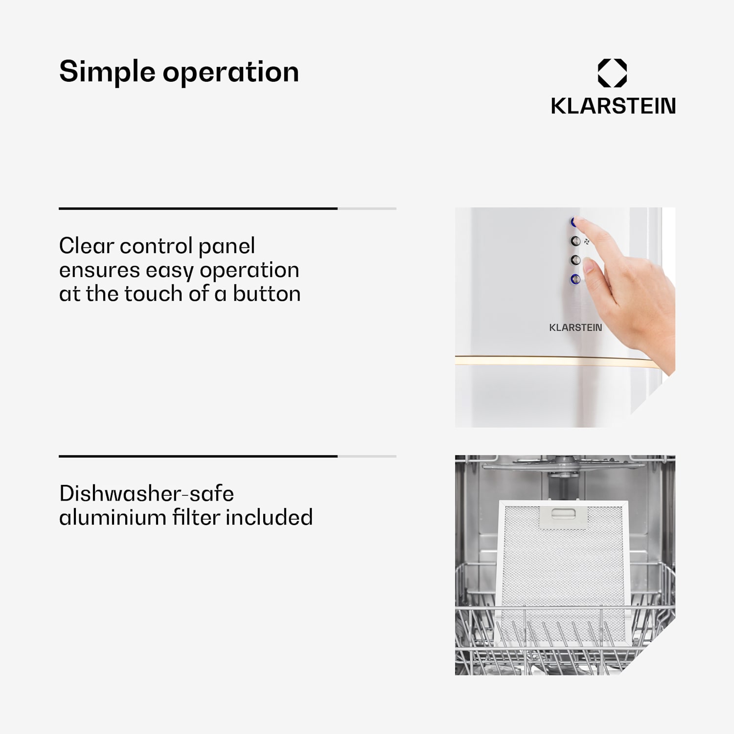 Tron Ambience eilandafzuigkap ø38cm circulatie 540m³/h led wit Wit
