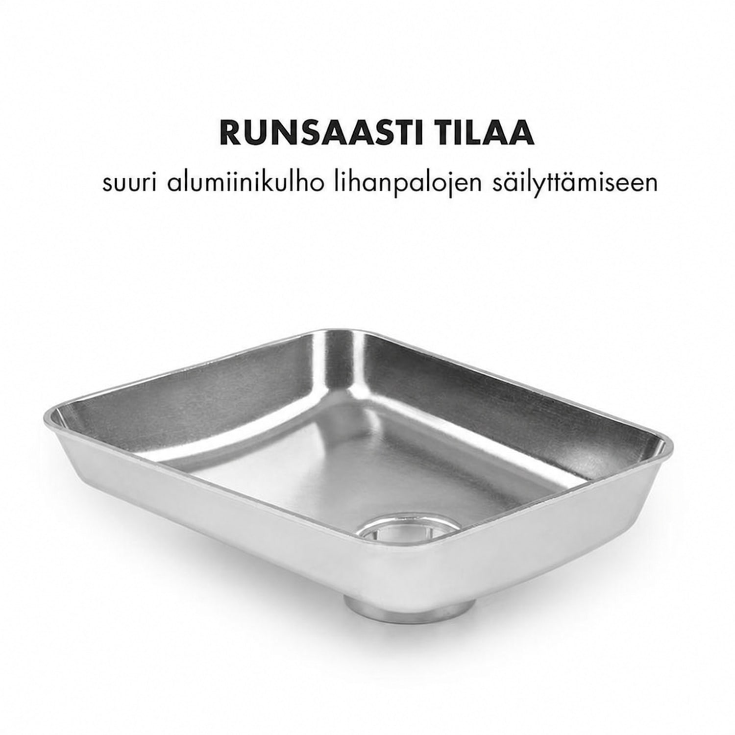 Kraftprotz -lihamylly sähköinen 700 W kuparimoottori valkoinen/hopea Valkoinen