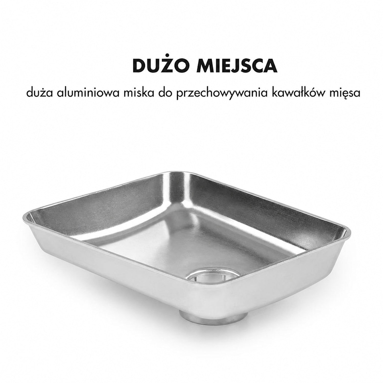 Kraftprotz, maszynka do mielenia mięsa, 700 W, silnik miedziany, kolor biały/srebrny Biały
