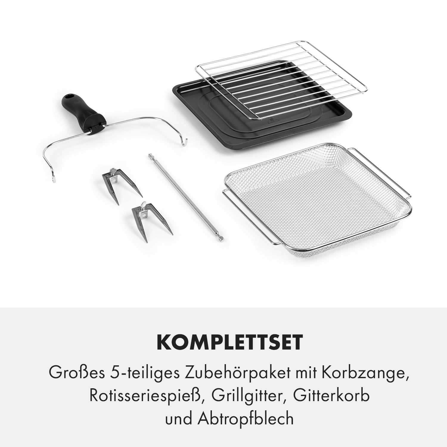 AeroVital Cube Chef Heißluftfritteuse  1700 W 14 Liter 16 Programme Ober- und Unterhitze Schwarz