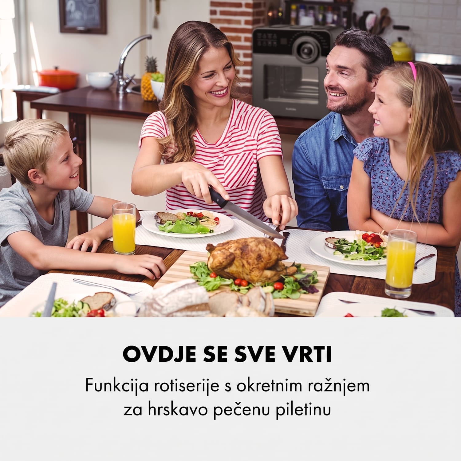 AeroVital Cube Chef Friteza na vrući zrak 1700 W 14 litara 16 programa gornje i donje grijanje Crna