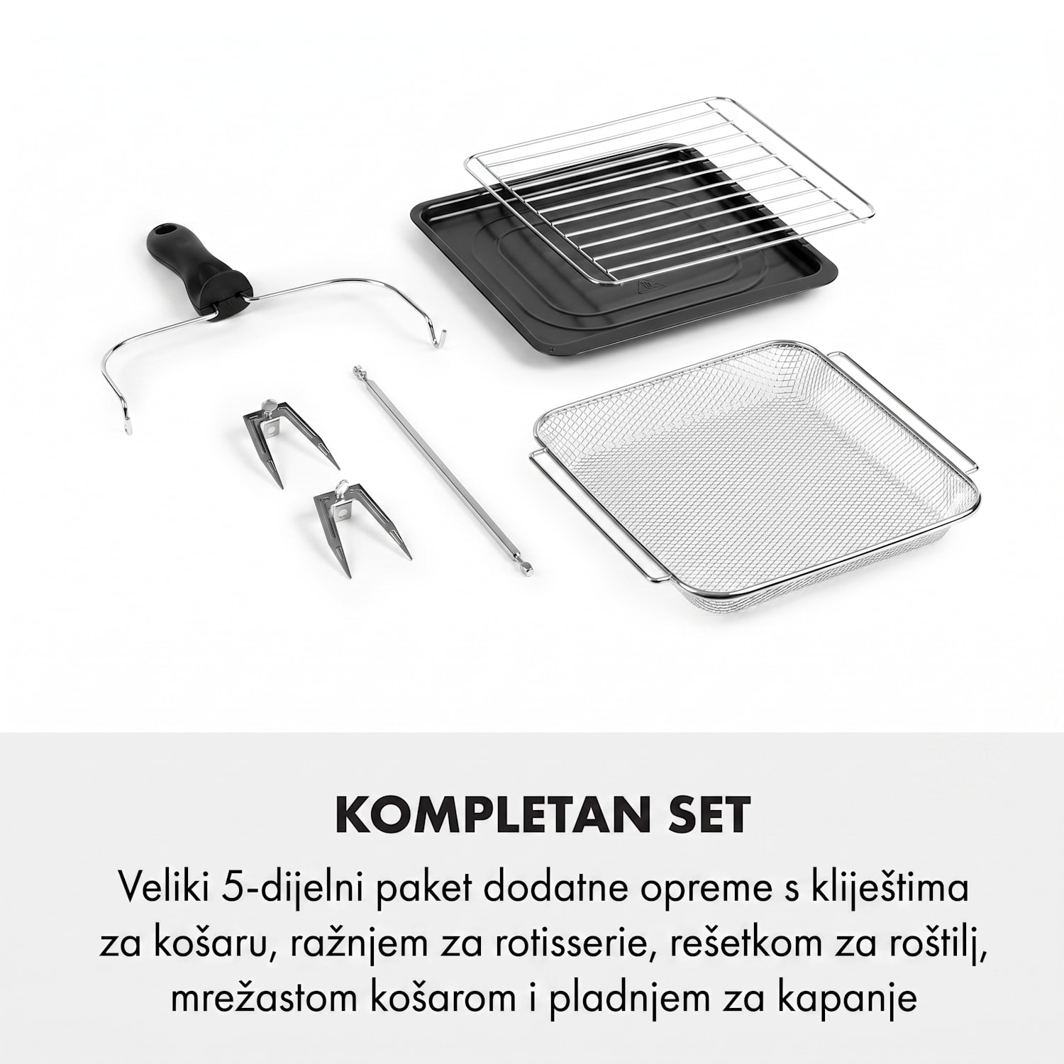 AeroVital Cube Chef Friteza na vrući zrak 1700 W 14 litara 16 programa gornje i donje grijanje Crna
