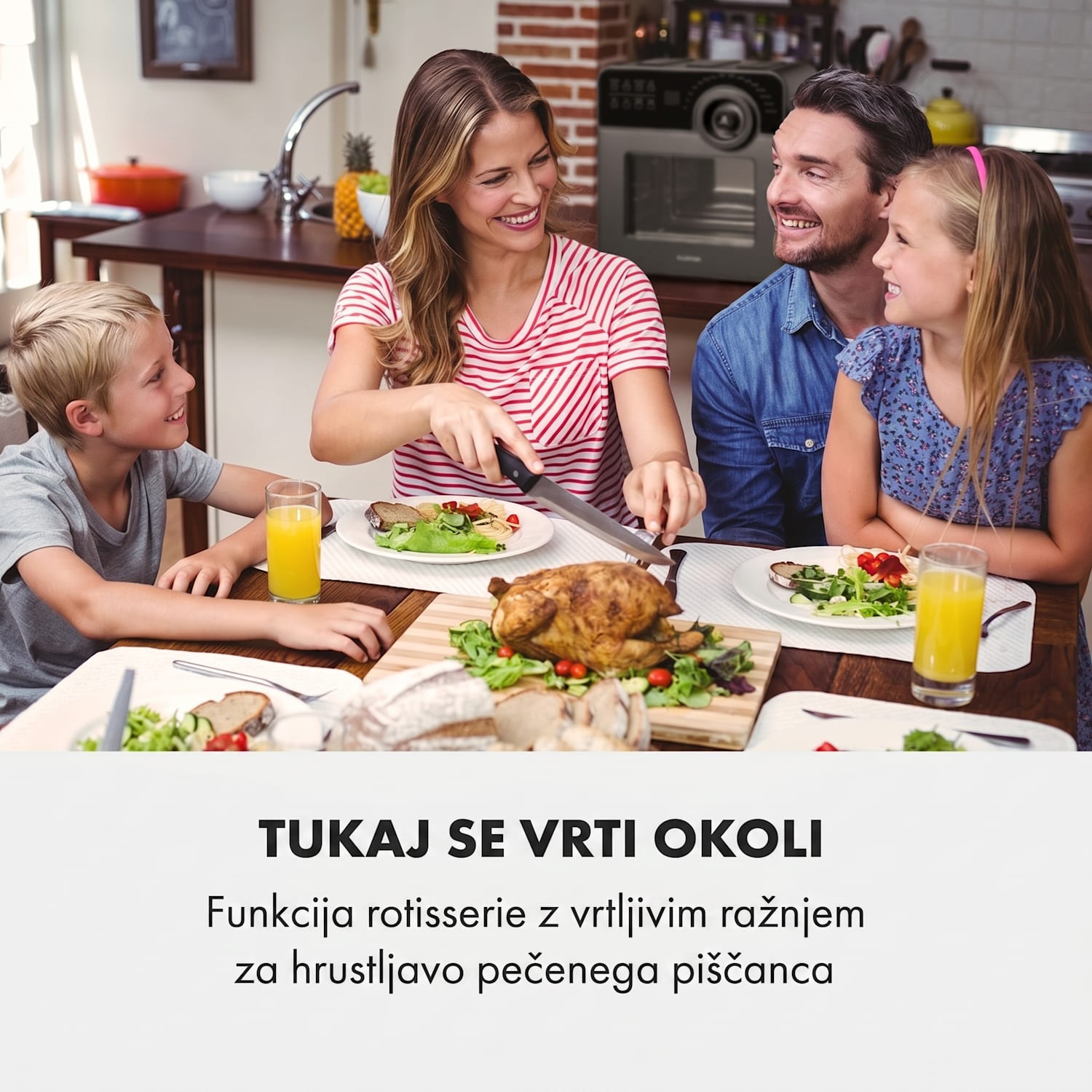 AeroVital Cube Chef Cvrtnik na vroč zrak 1700 W 14 litrov 16 programov zgornje in spodnje ogrevanje Črna