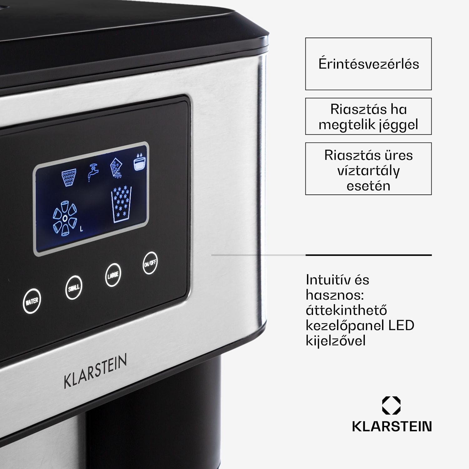 Eiszeit Crush, ледогенератор, 2 размера, натрошен лед, сребърен Сребърен