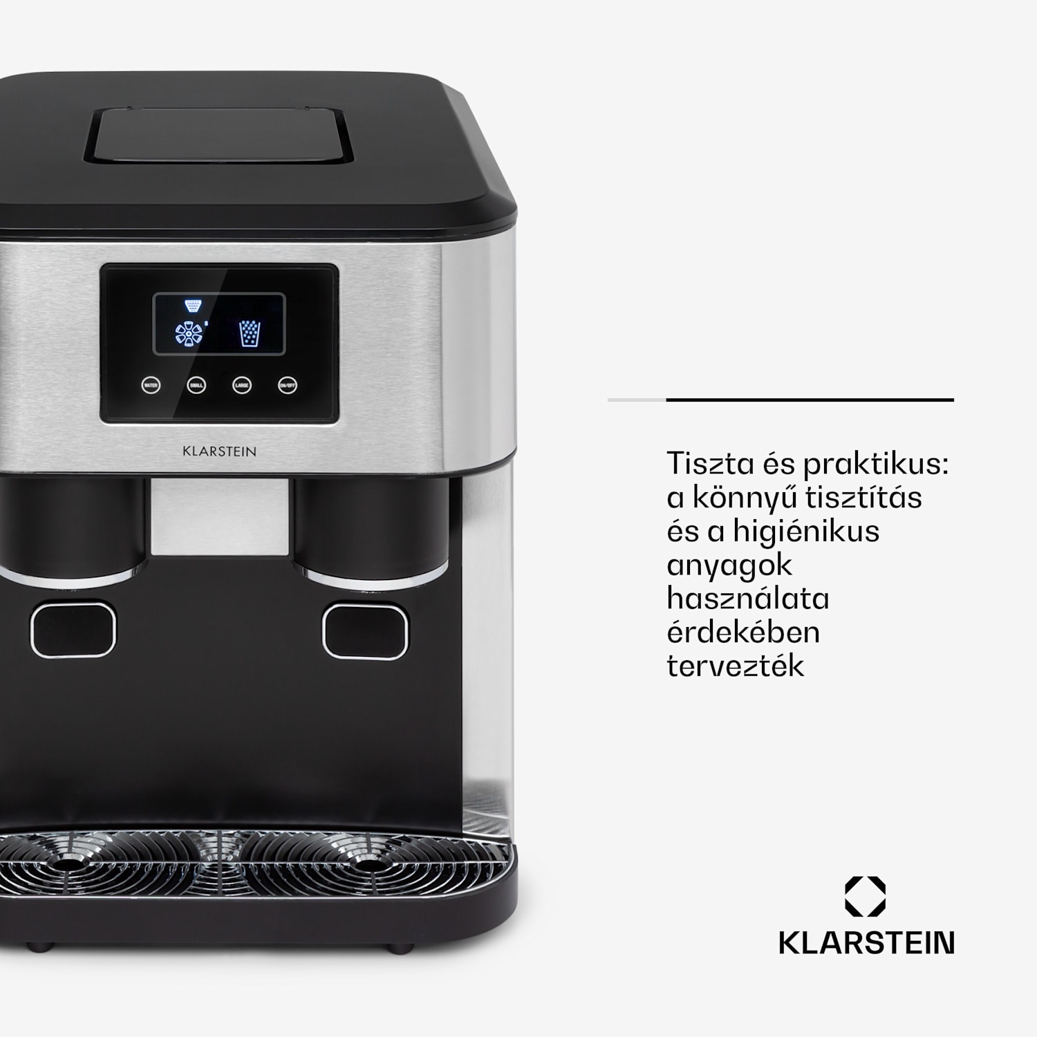 Eiszeit Crush, ледогенератор, 2 размера, натрошен лед, сребърен Сребърен