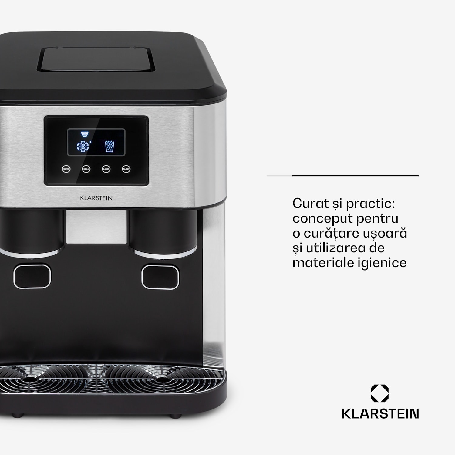 Eiszeit Crush, izdelovalec ledu, 2 velikosti, drobljen led, srebrn Srebrna