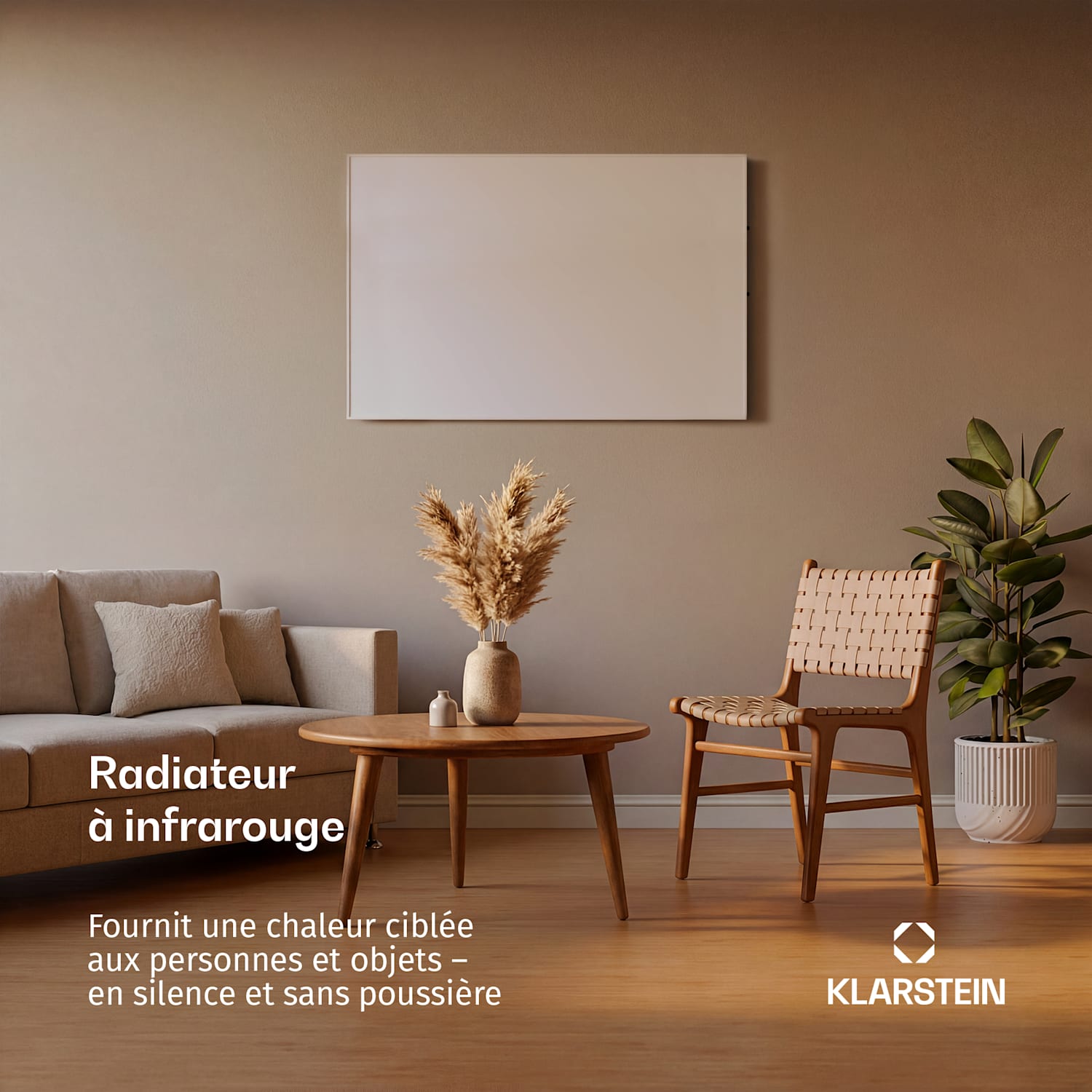 Wonderwall Air 96 infrarood verwarming 120x81cm 960W wandmontage afstandsbediening 120 x 80 cm | 960 W | Nee
