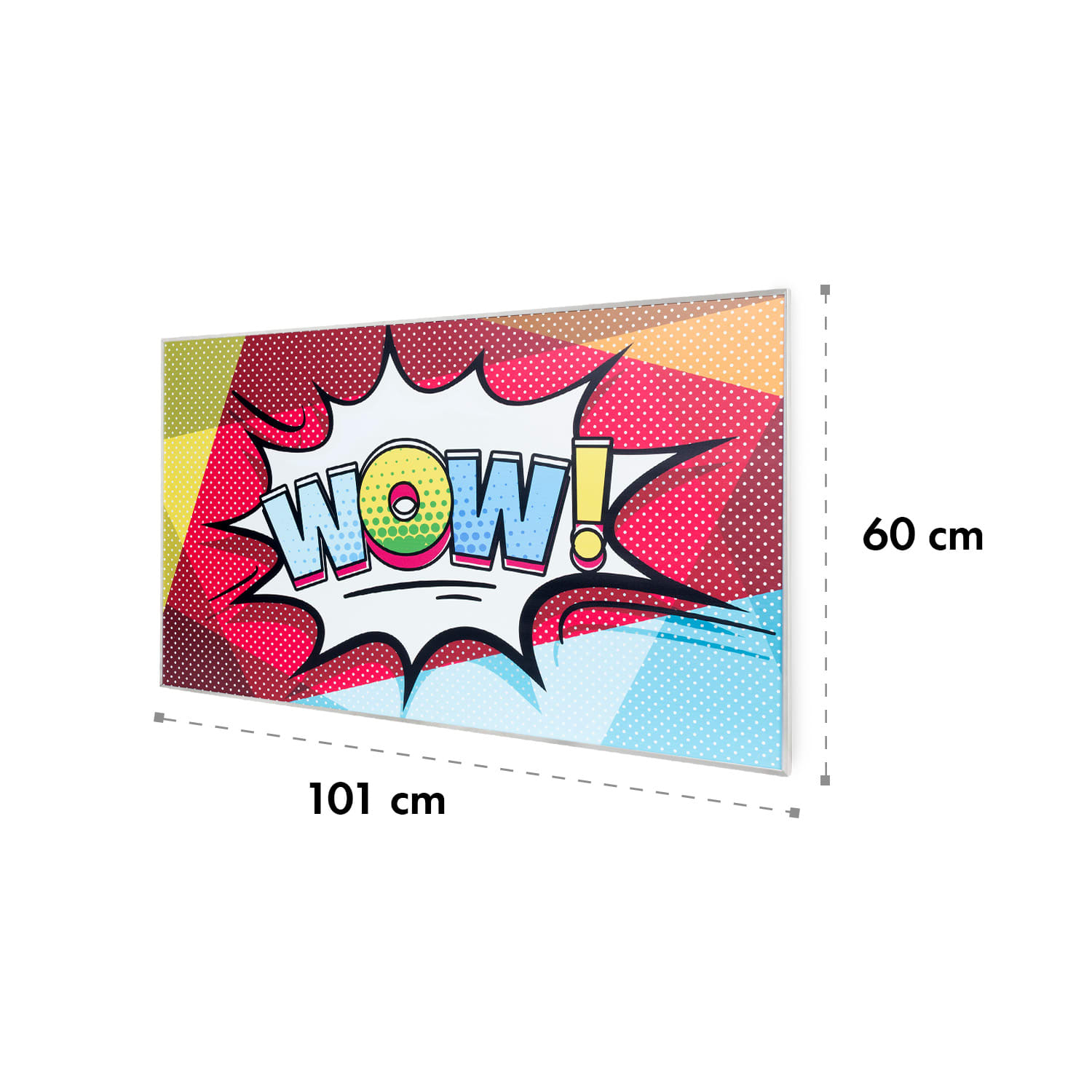 Wonderwall Air Art 60 calefactor de infrarrojos 101x60cm 600W instalación en la pared mando a distancia 100 x 60 cm | 600 W | Arte pop