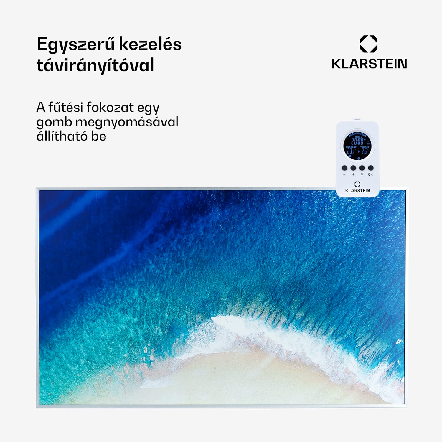 Wonderwall Air Art Strand, infravörös hősugárzó, 101 x 60 cm, 600 W, falra szerelhető 100 x 60 cm | 600_watt | Tengerpart