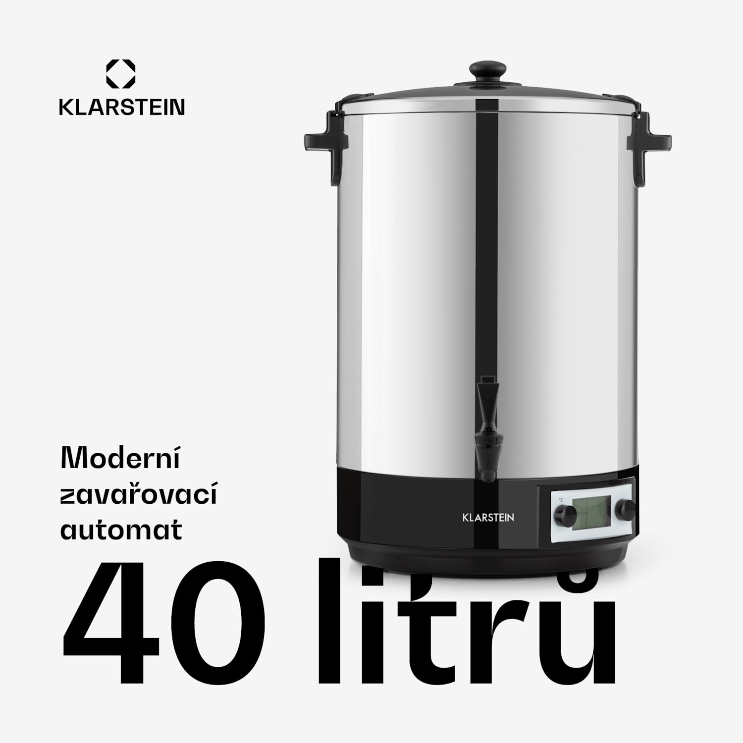 KonfiStar 40, zavařovací hrnec, zásobník na nápoje, 40 l, 100 °C, 180 min, digitální 40 L | Digitální