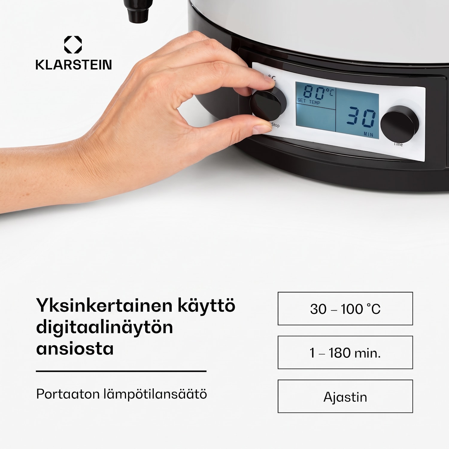 KonfiStar 40 Digital keittoautomaatti juoma-annostelija 40l 2500 W 100°C 180min 40 L | Digitaalinen
