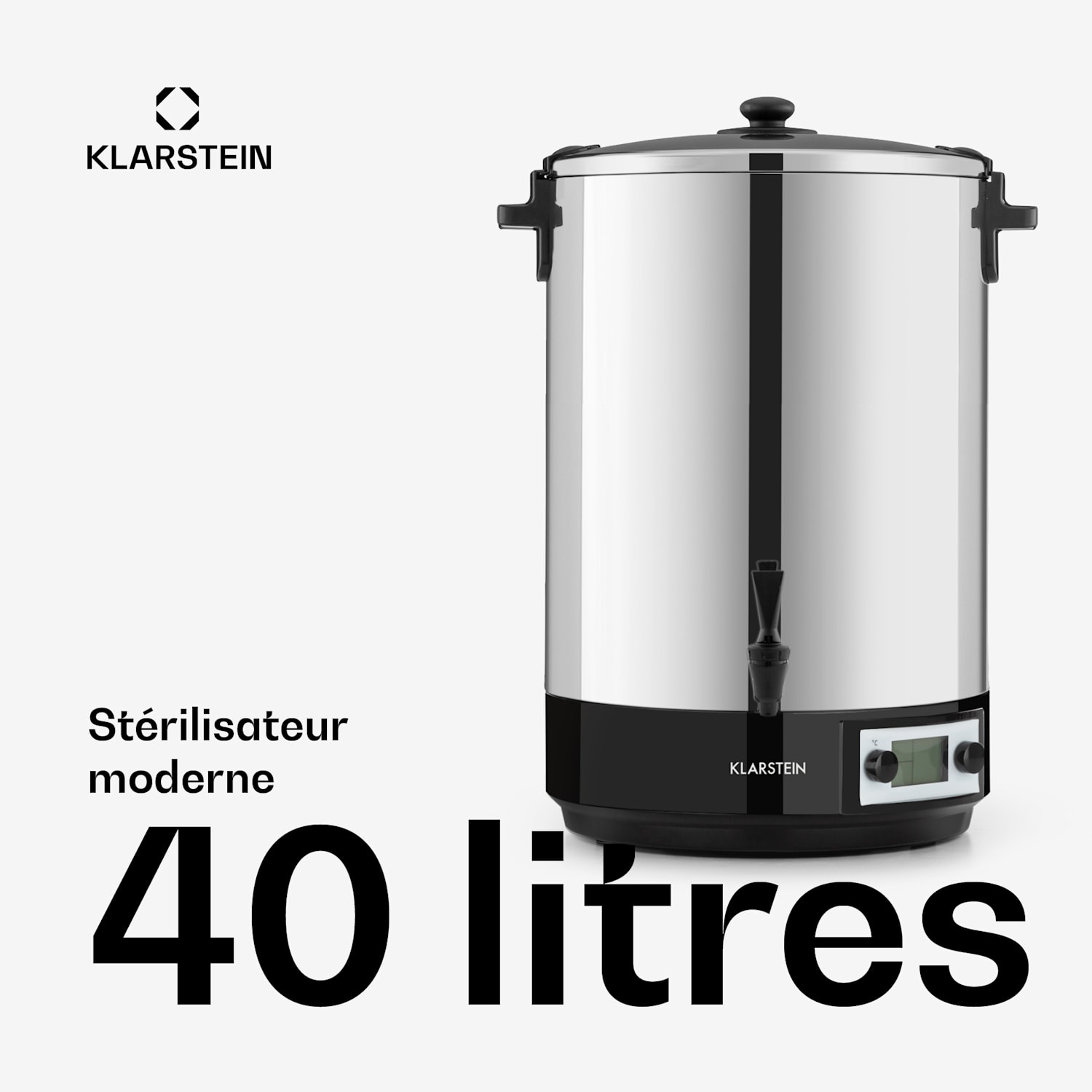 KonfiStar 40 Digital Stérilisateur & distributeur de boissons 40 litre 40 L | Numérique