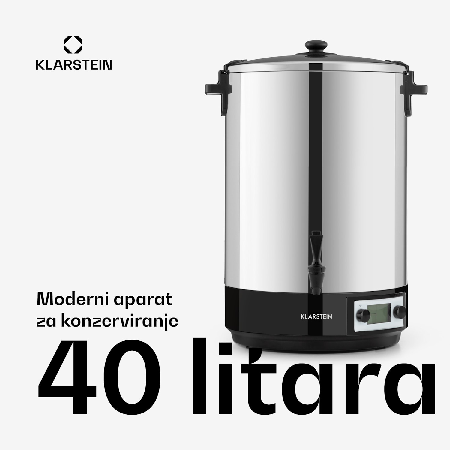 KonfiStar 40, digital, uređaj za zakuhavanje, spremnik za piće, 40l,  100°C, 180 min 40 L | Digitalan