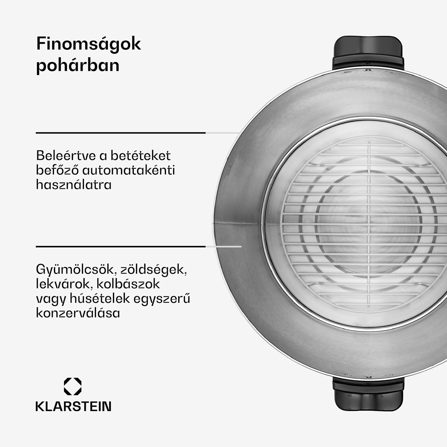 KonfiStar 40, befőzőautomata, italadagoló, 40 l, 2500 W, 100 °C, 180 perc, digitális 40 L | Digitális