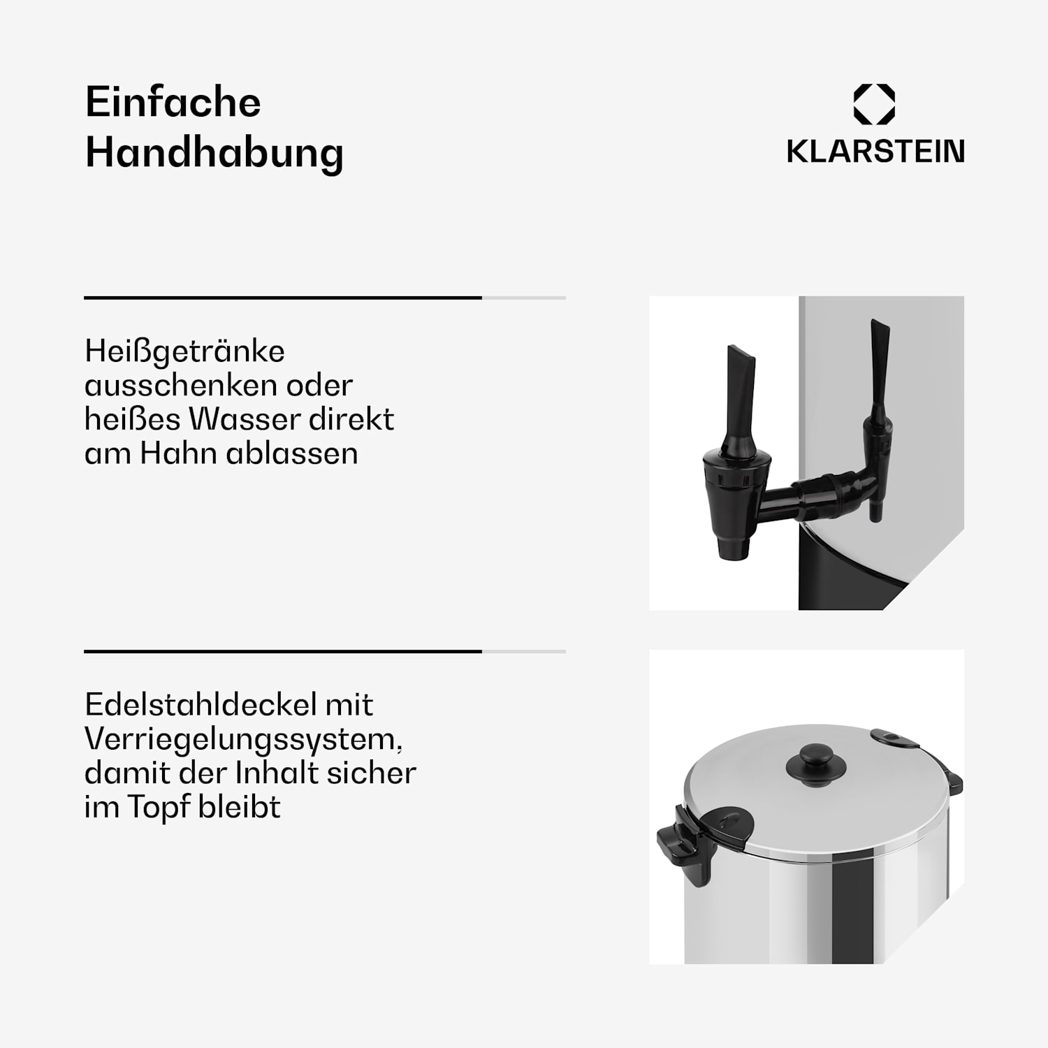 KonfiStar 50 Digital Einkocher Getränkespender 2500W 50L 100°C 180min 50 L | Digital
