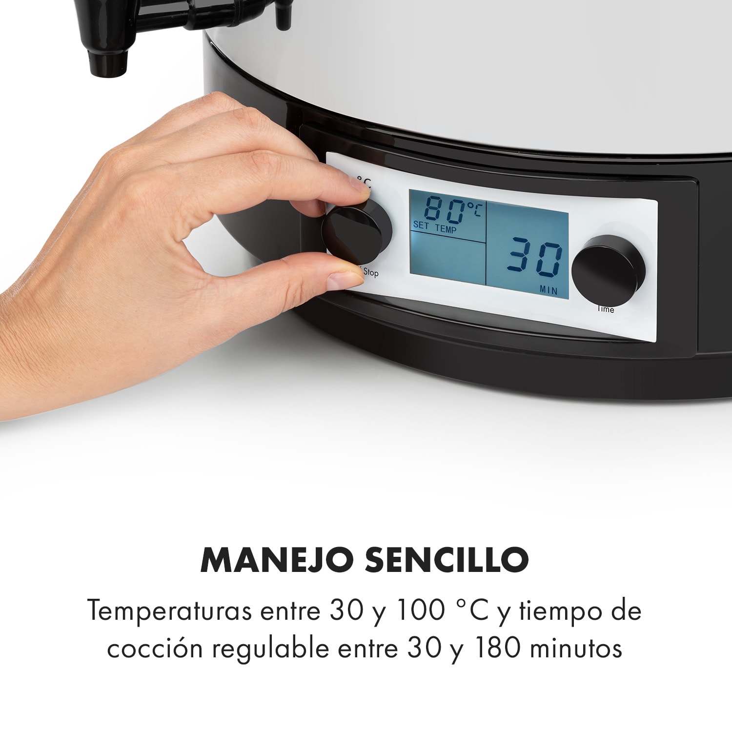 KonfiStar 50 Digital Olla pasteurizadora Dispensador de bebidas 50L 100°C 180min 50 L | Digital