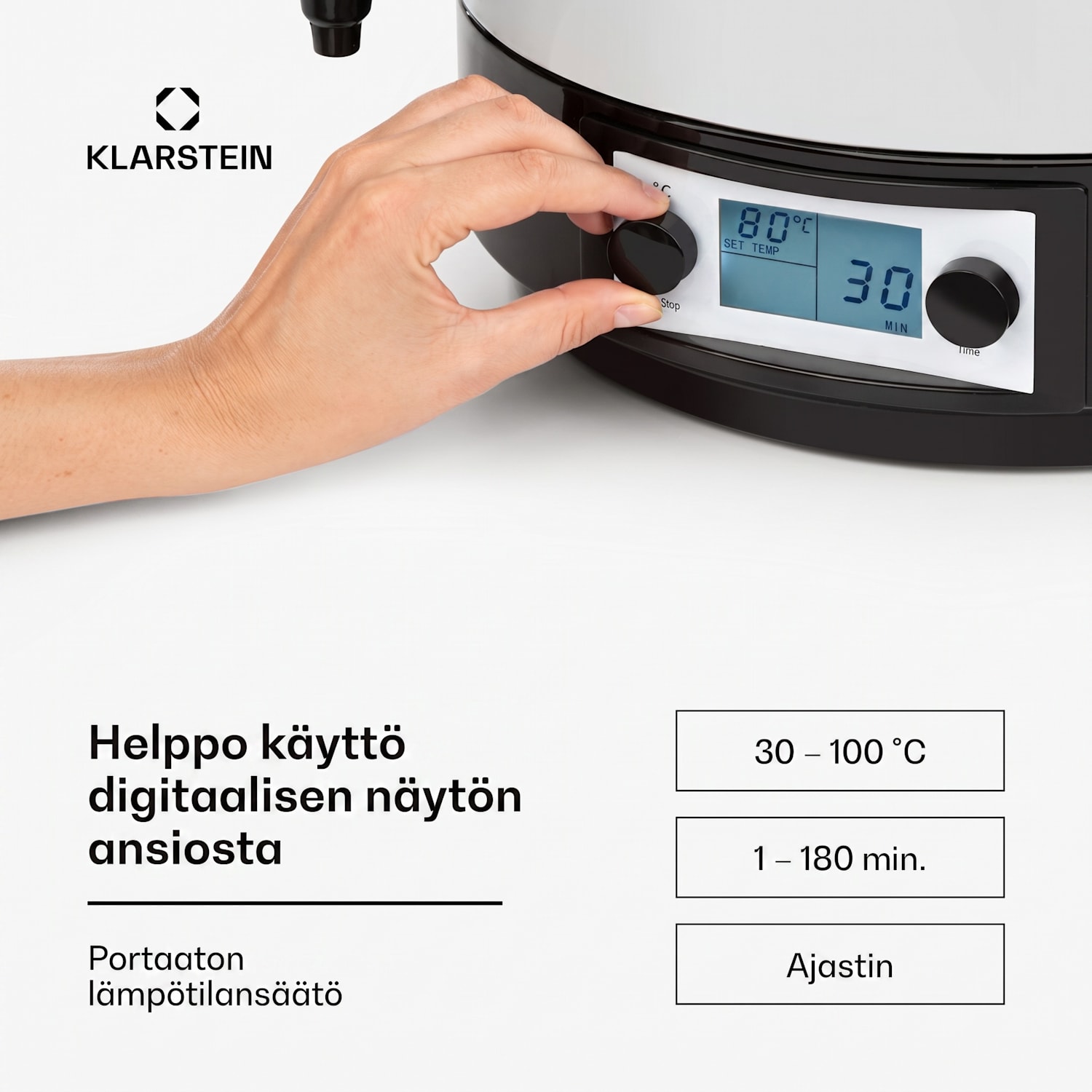 KonfiStar 50 Digital keittoautomaatti juoma-annostelija 50l 2500 W 100°C 180min 50 L | Digitaalinen