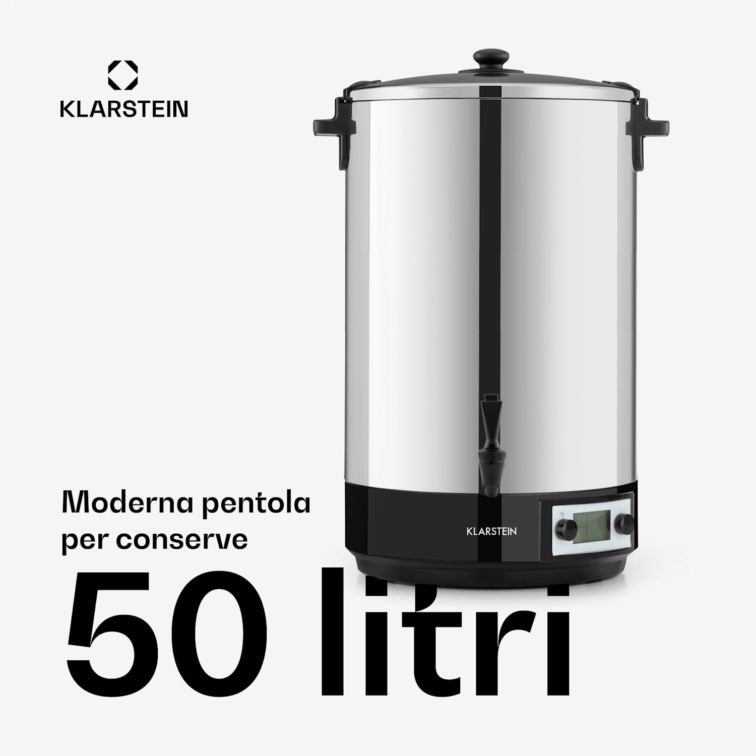 KonfiStar 50 Digital Pastorizzatore e Dispenser 50L 100°C 180min 50 L | Digitale