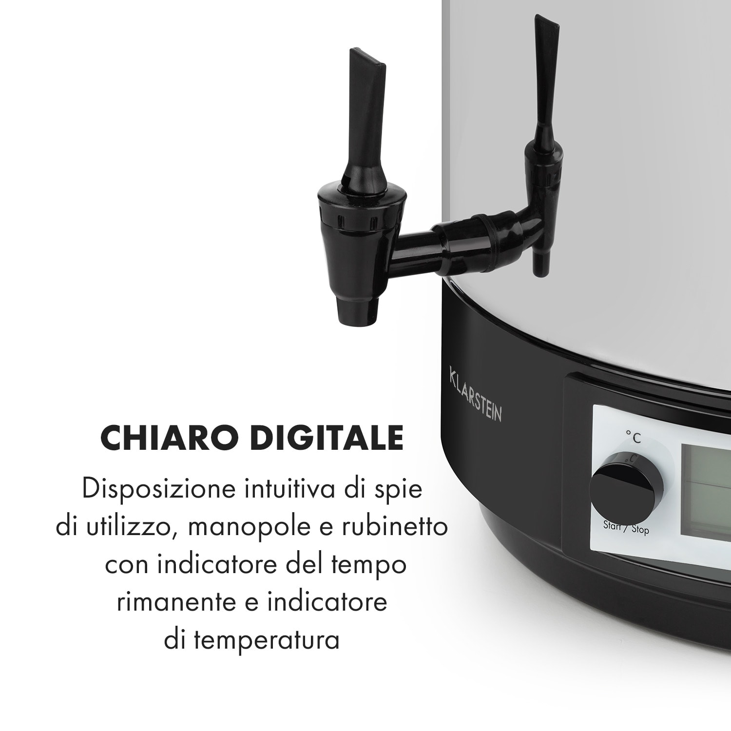 KonfiStar 50 Digital Pastorizzatore e Dispenser 50L 100°C 180min 50 L | Digitale