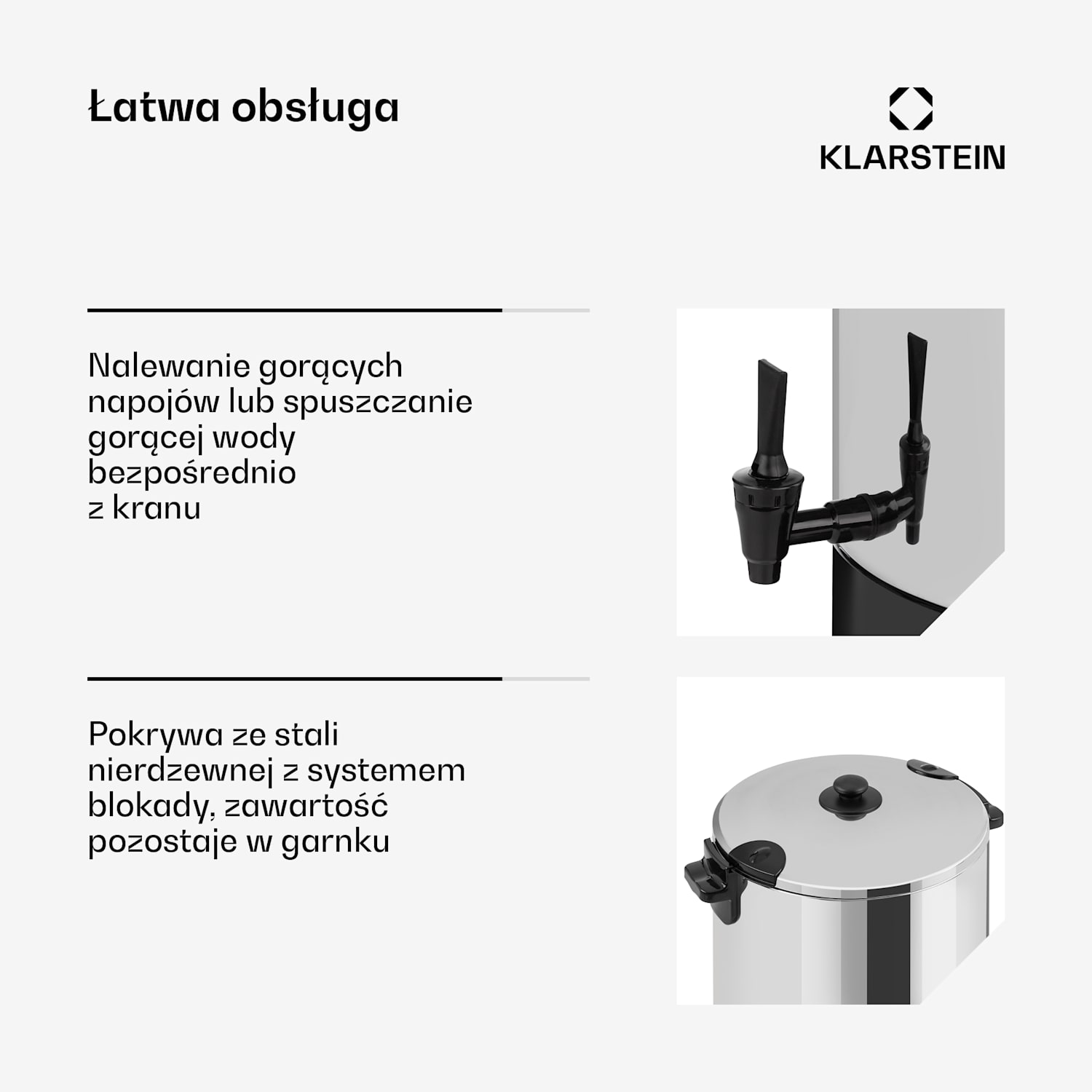 KonfiStar 50 Digital, garnek do pasteryzacji, dozownik napojów, 50 l, 100°C, 180 min, 2500 W 