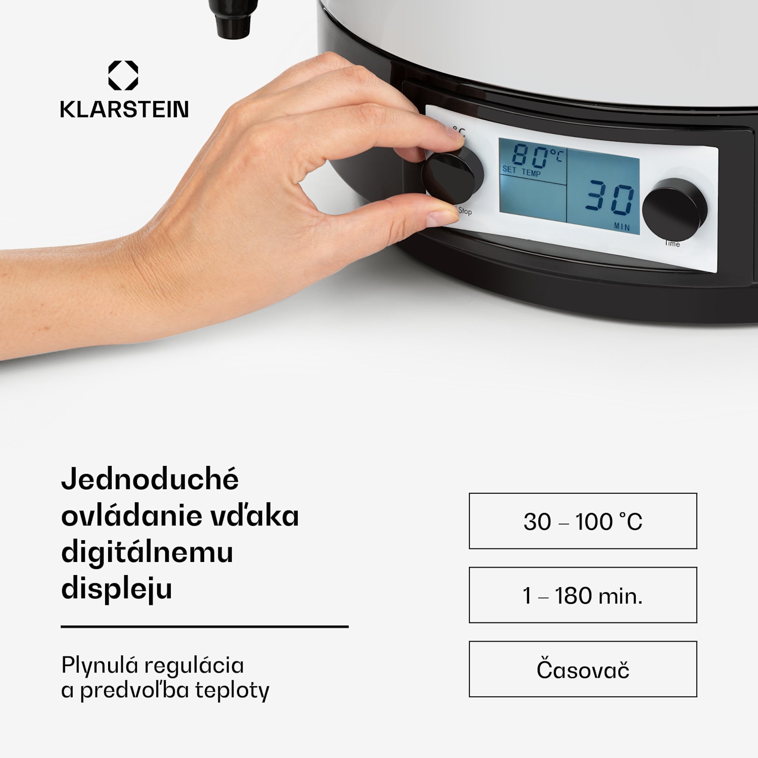 KonfiStar 50, zavárací hrniec, dávkovač nápojov, 50 l, 2500 W, 100 °C, 180 min, digitálny 50 l | Digitálny
