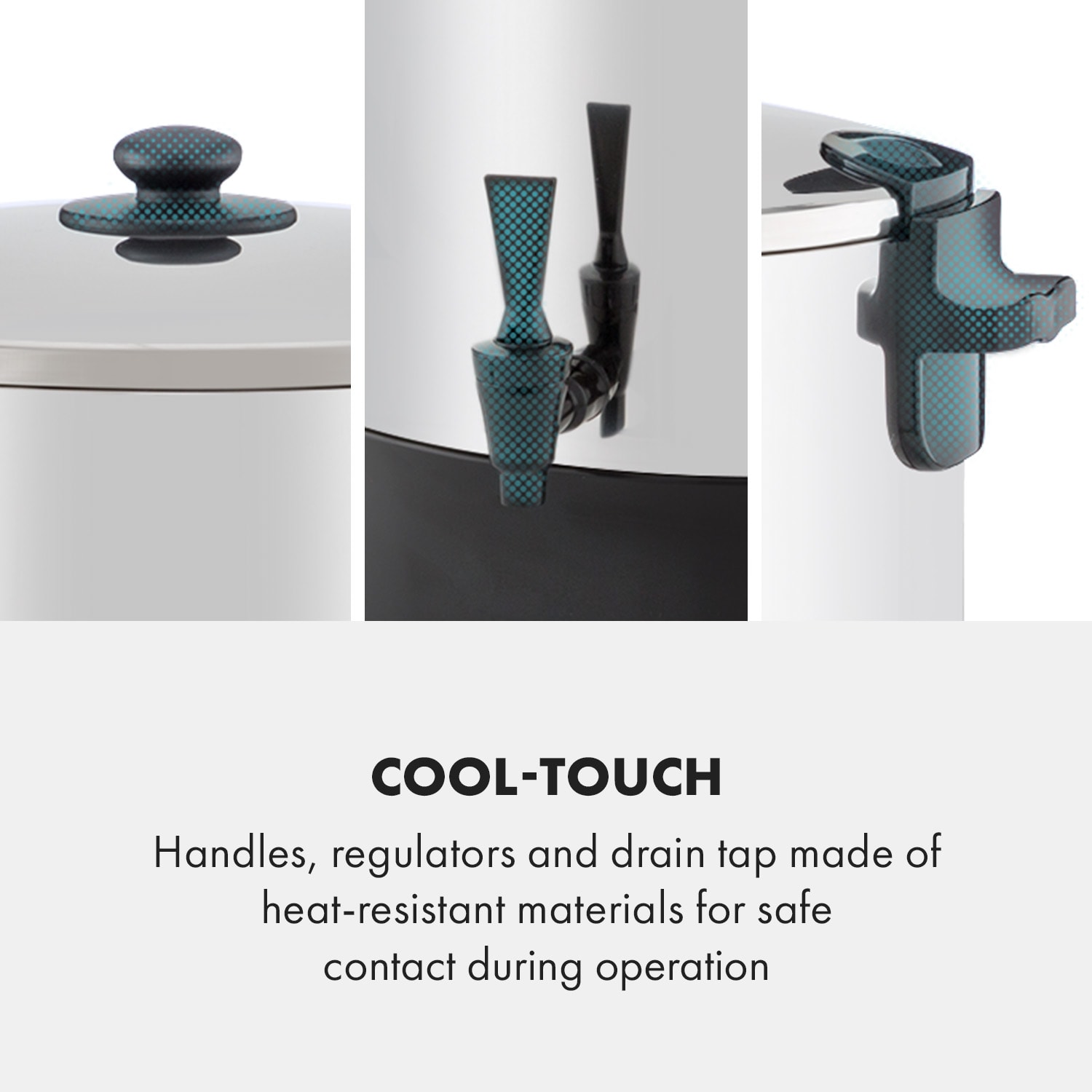 Konfistar 50, digital, fierbător și aparat de conservare, recipient pentru băuturi, 50L, 100 ° C, 180 min, 2500 W 