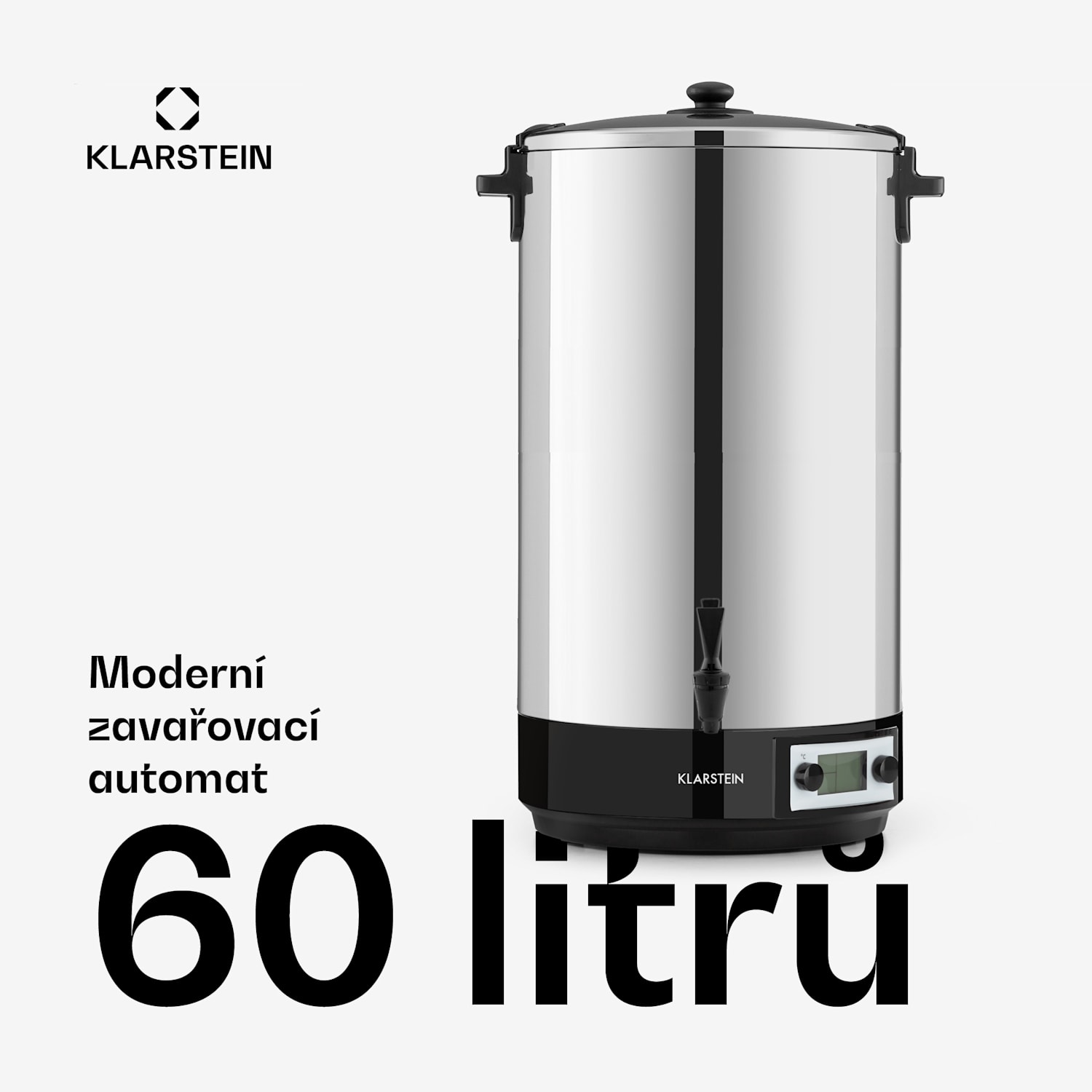 KonfiStar 60, zavařovací hrnec, zásobník na nápoje, 60 l, 100 °C, 180 min, digitální 60 L | Digitální
