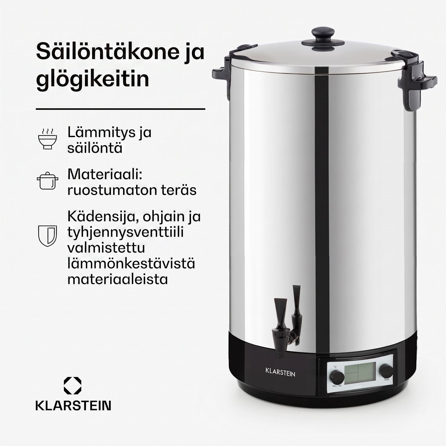 KonfiStar 60 Digital keittoautomaatti juoma-annostelija 60l 2500 W 100°C 180min 60 L | Digitaalinen