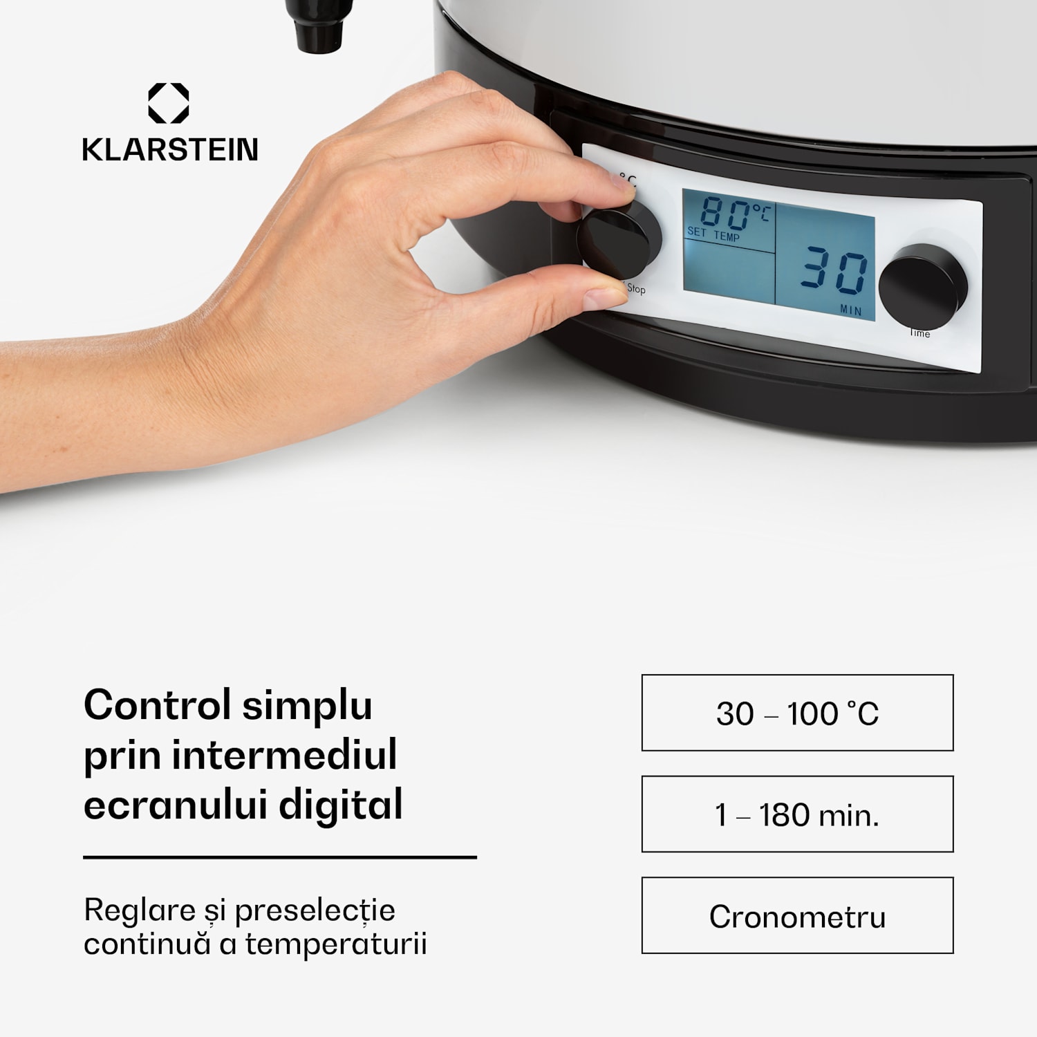 KonfiStar 60, digital, aparat de conservare, recipient pentru băuturi, 60L, 100 ° C, 180 min 