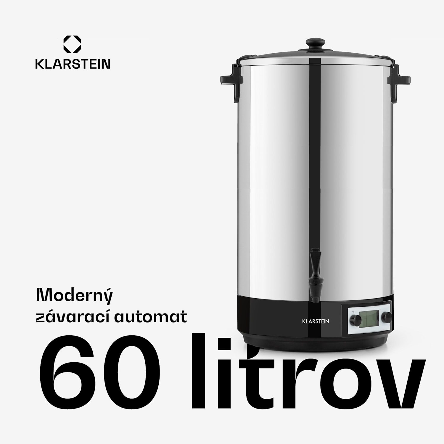 KonfiStar 60, zavárací hrniec, dávkovač nápojov, 60 l, 2500 W, 100 °C, 180 min, digitálny 