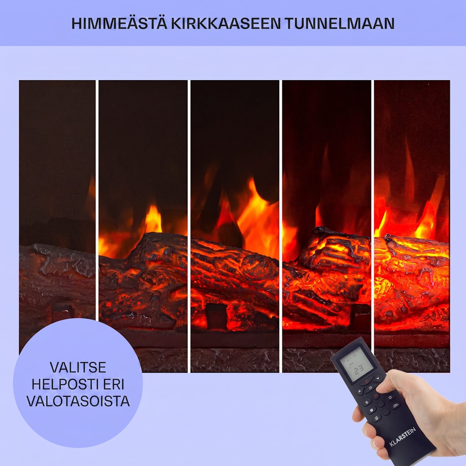 Bormio S sähkötakka 950/1900W termostaatti viikkoajastin Musta