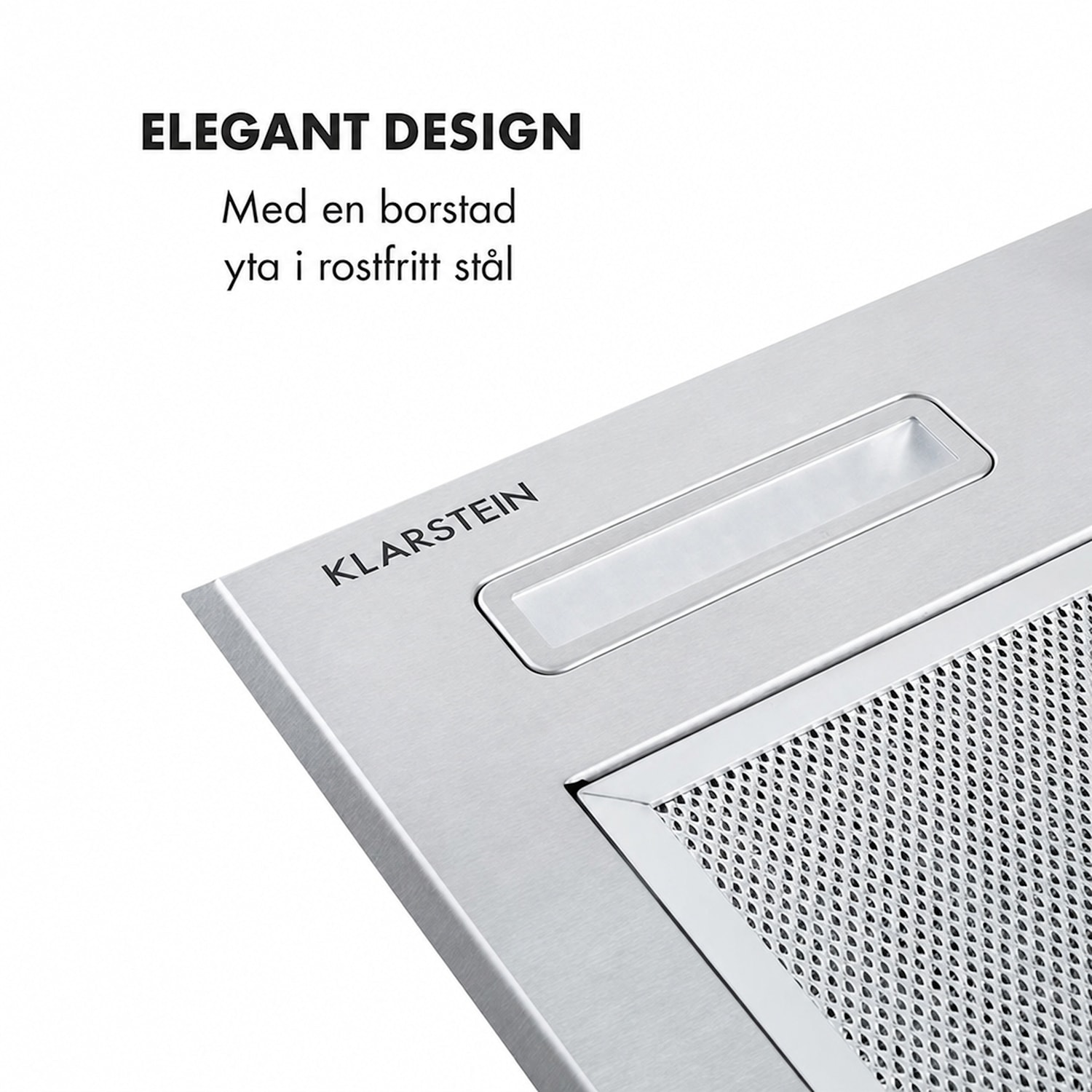 Simplica köksfläkt inbyggnad 52 cm frånluft: 440 m³/h LED rostfritt stål 52 cm
