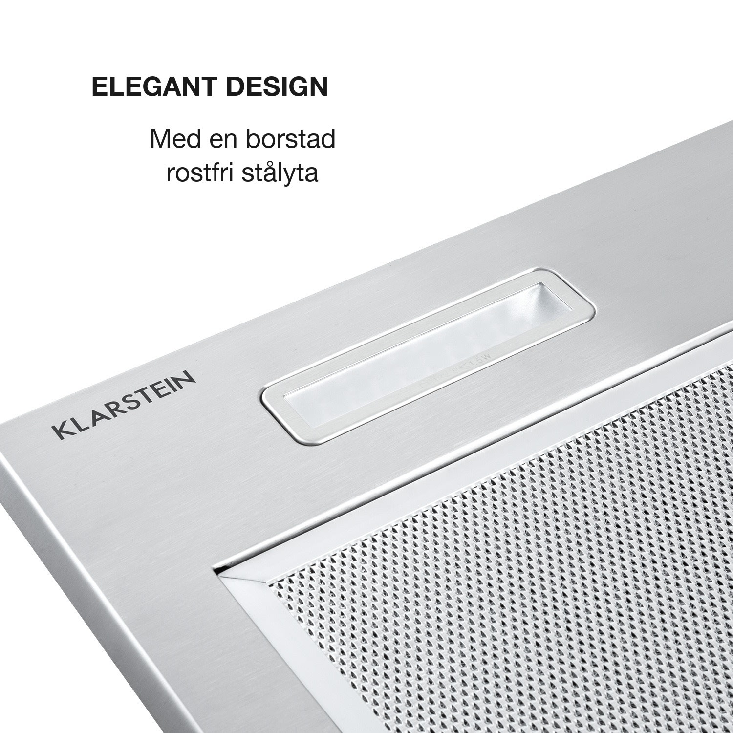 Simplica köksfläkt inbyggnad 70cm frånluft: 400 m³/h LED rostfritt stål 